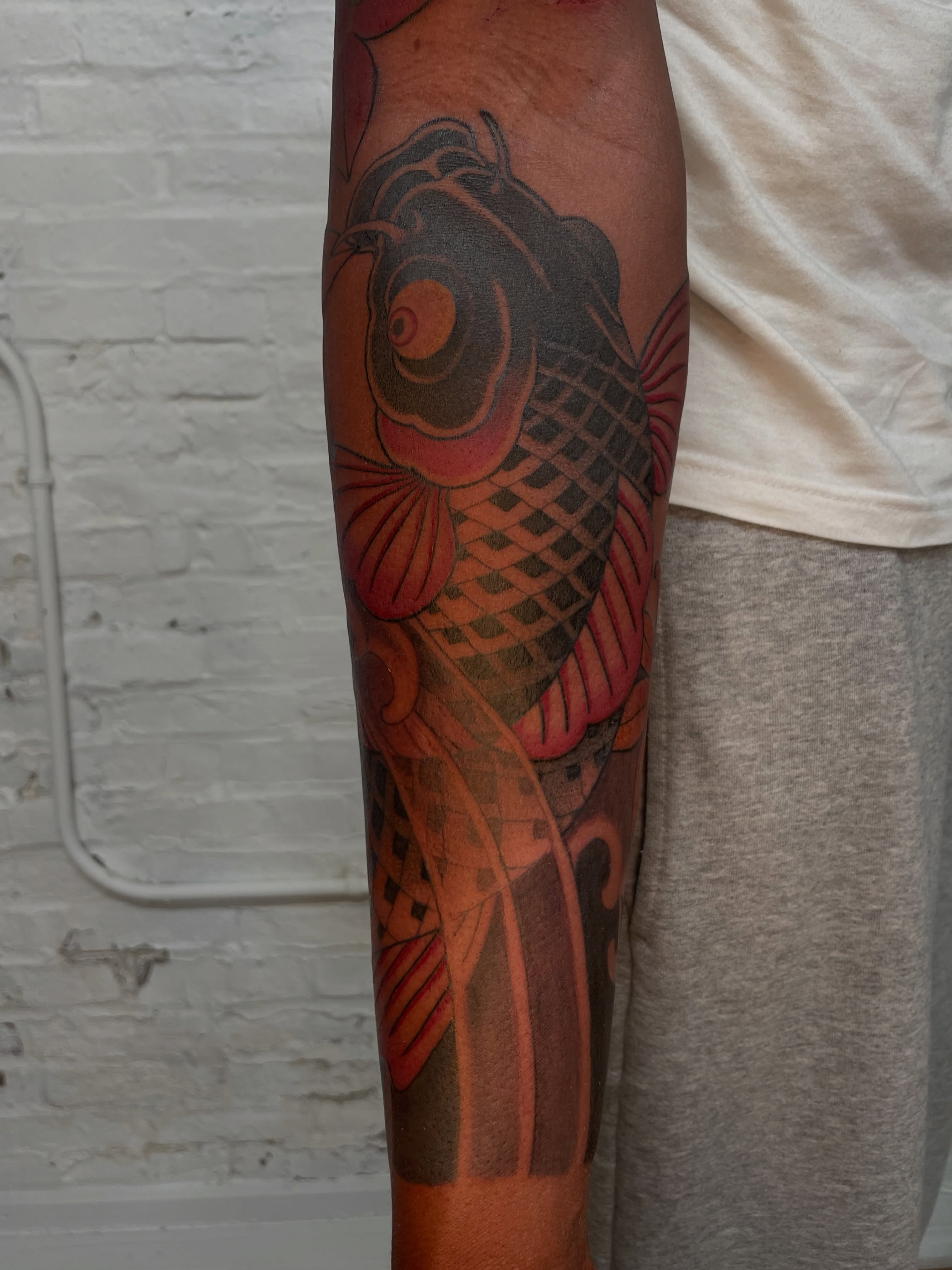 Tattoo by @collie_tattoos — japanese_irezumi, geometric