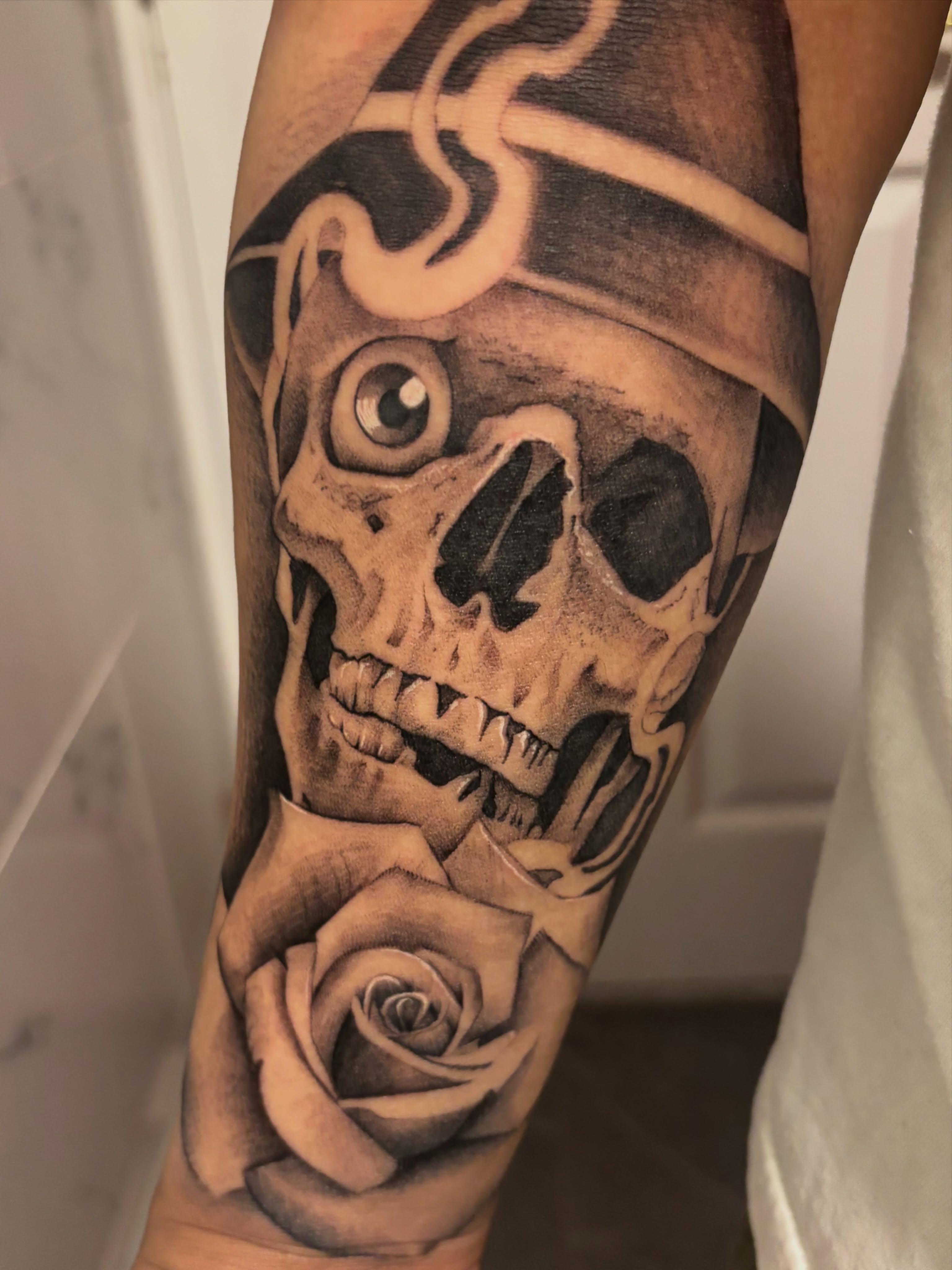 Tattoo by @divineink_nyc — black_and_grey, realism