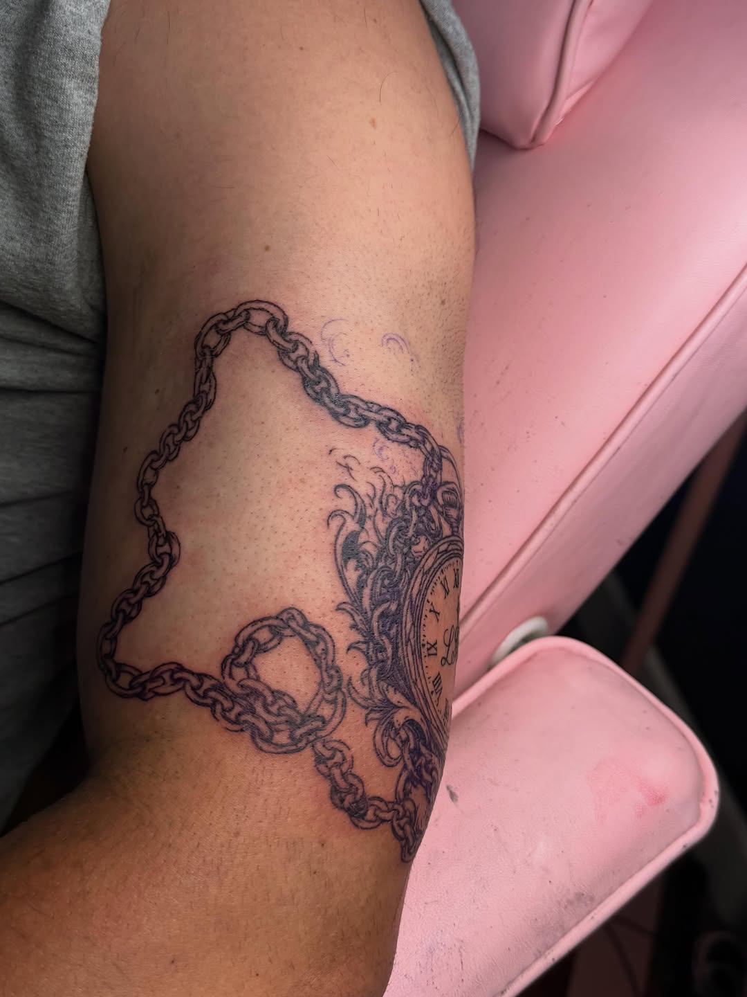 Tattoo by @santos.tattoos.official — black_and_grey, ornamental