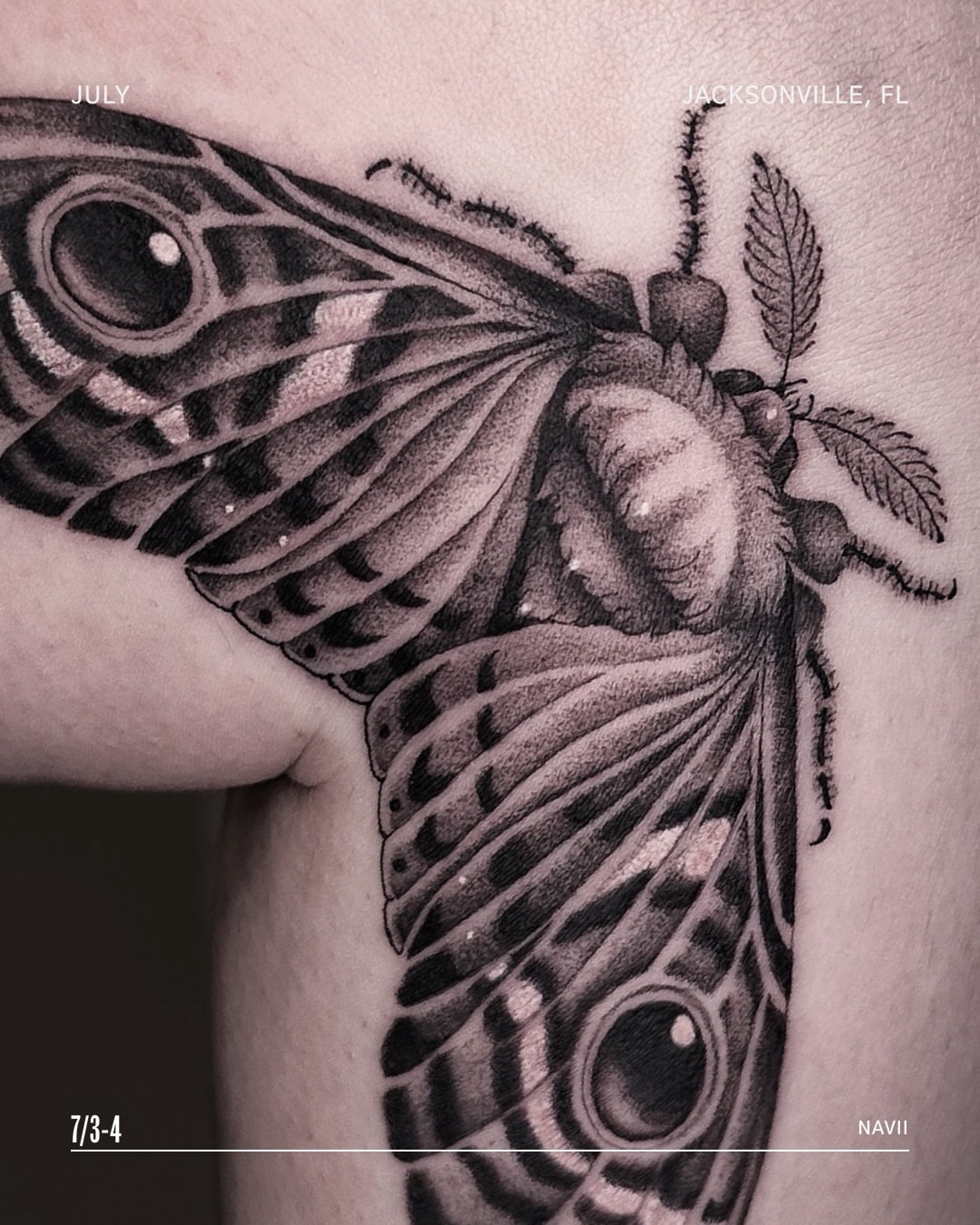 Tattoo by @naviiart โ realism, black_and_grey