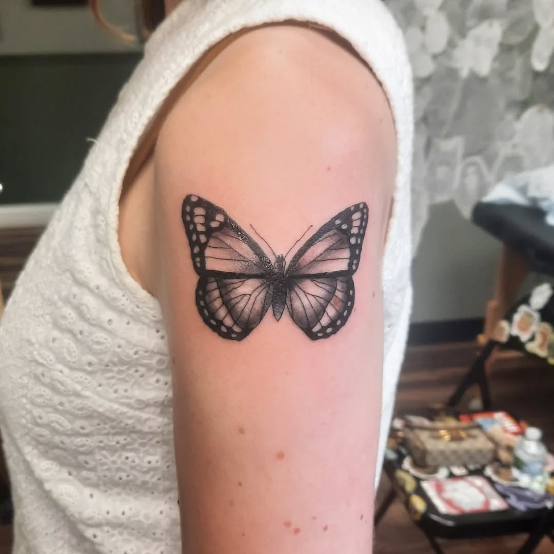 Tattoo by @k8carley_tattoos — black_and_grey, realism