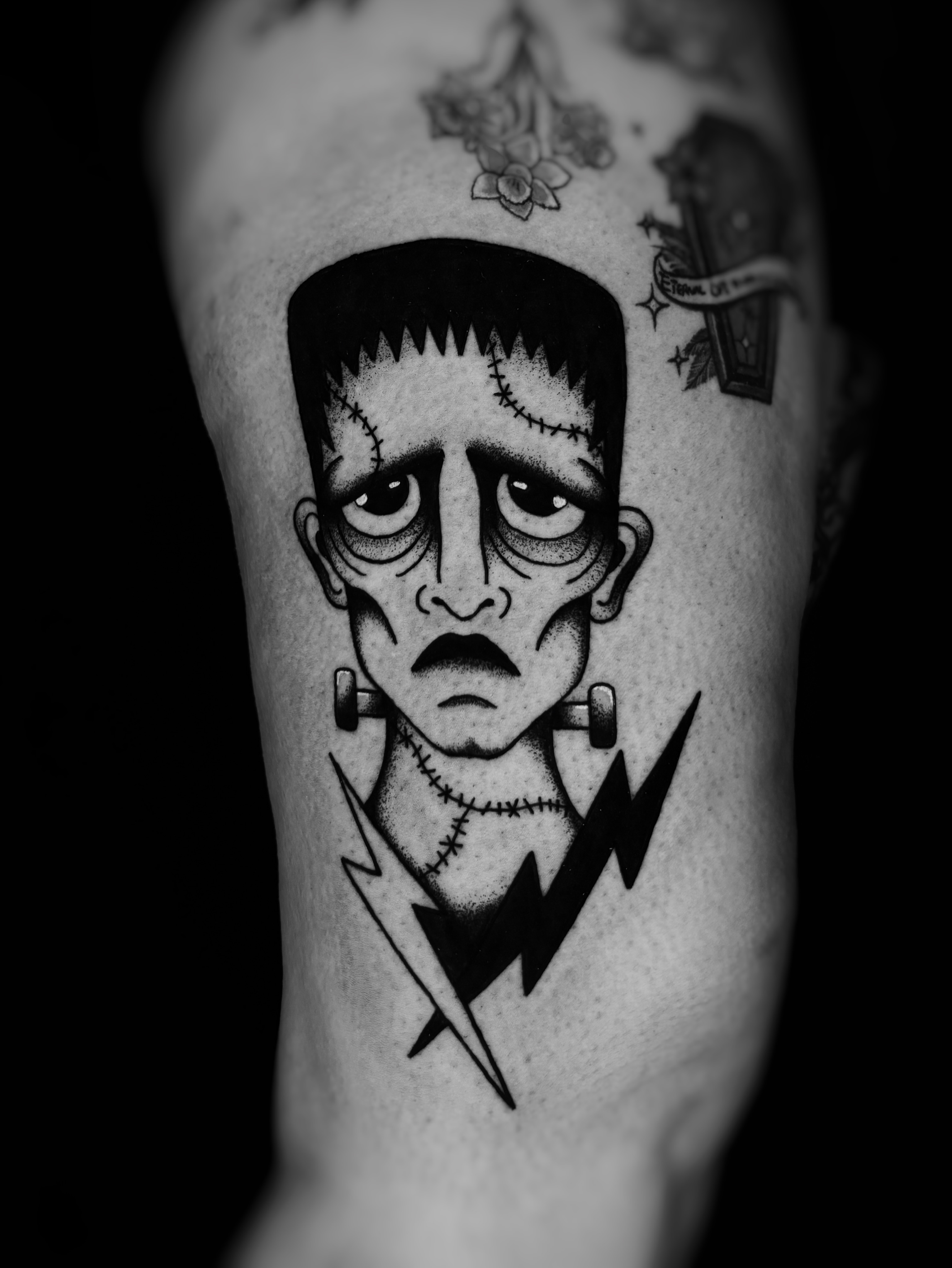 Tattoo by @call.me.crybabyy — black_and_grey, realism