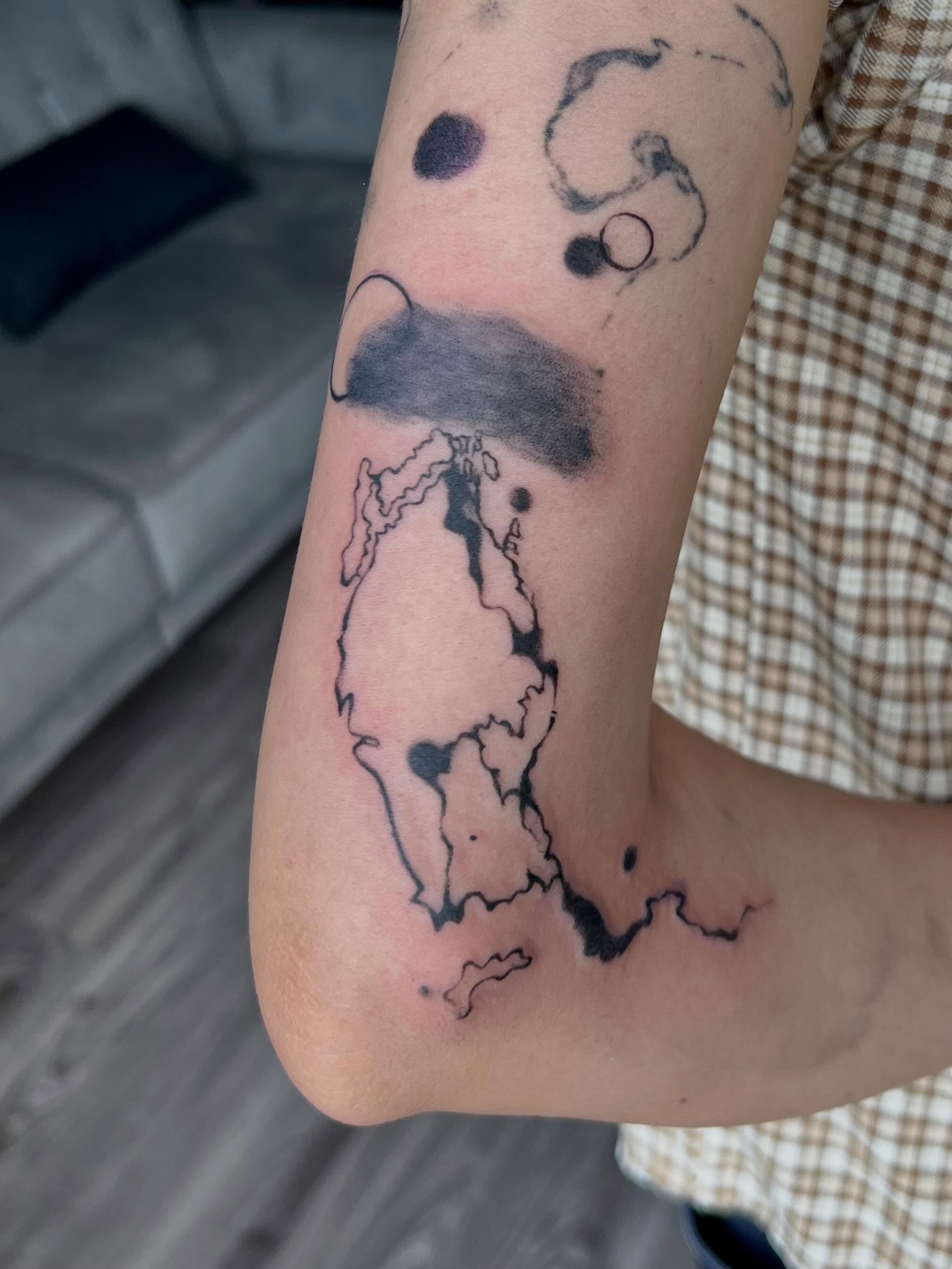 Tattoo by @hhhtattoo__ — black_and_grey