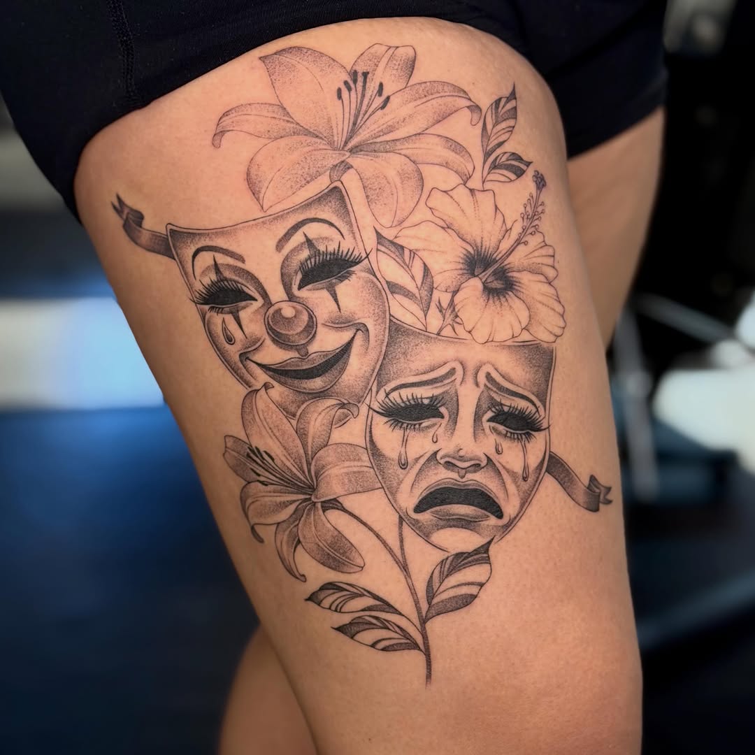 Tattoo by @gimilt.tattoos — chicano, black_and_grey