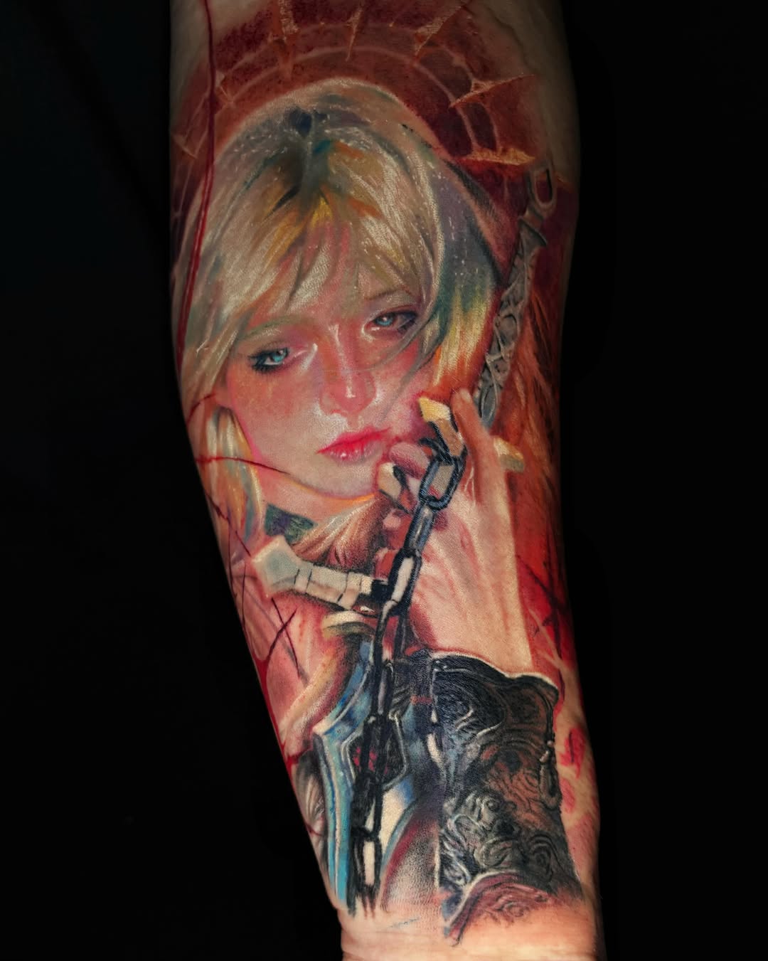 Realism tattoo on the forearm by Yu Chen