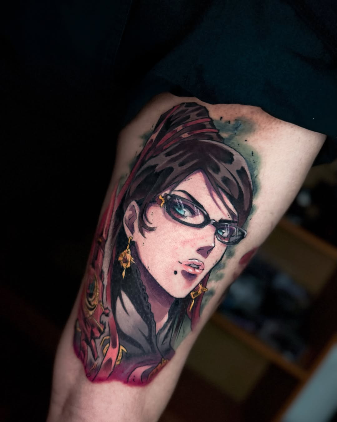 Anime character anime tattoo on the forearm by Anime