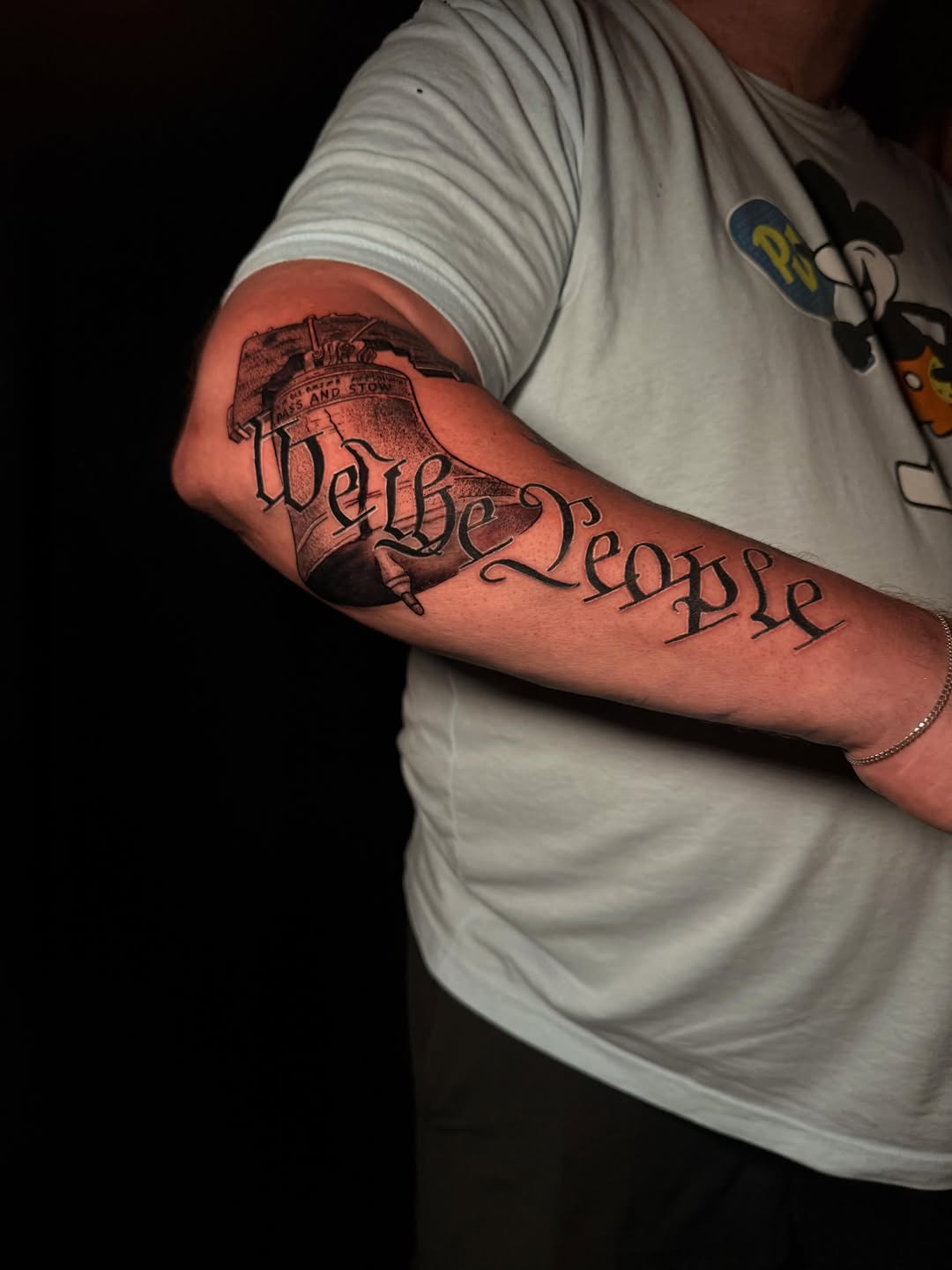 Tattoo by @justnic_ink13 — black_and_grey, lettering_script