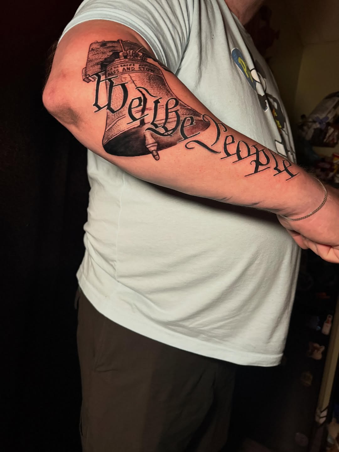 Tattoo by @justnic_ink13 — black_and_grey, lettering_script