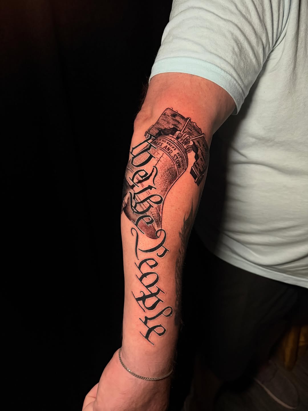 Tattoo by @justnic_ink13 — lettering_script, black_and_grey
