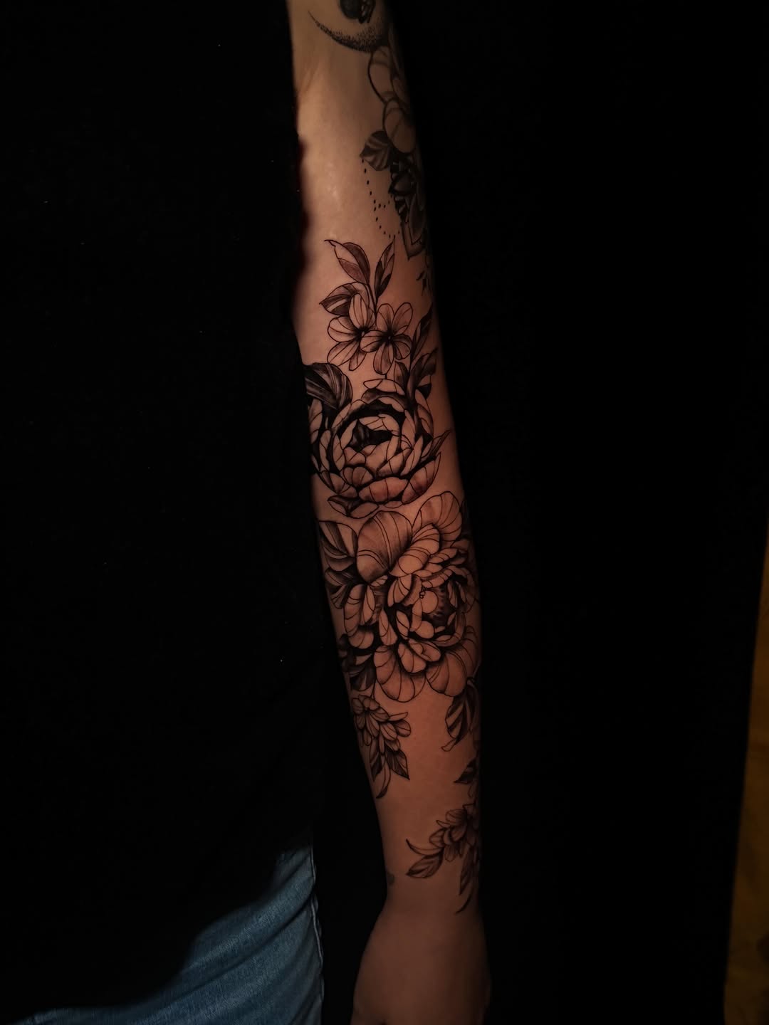 Tattoo by @justnic_ink13 — black_and_grey, fine_line