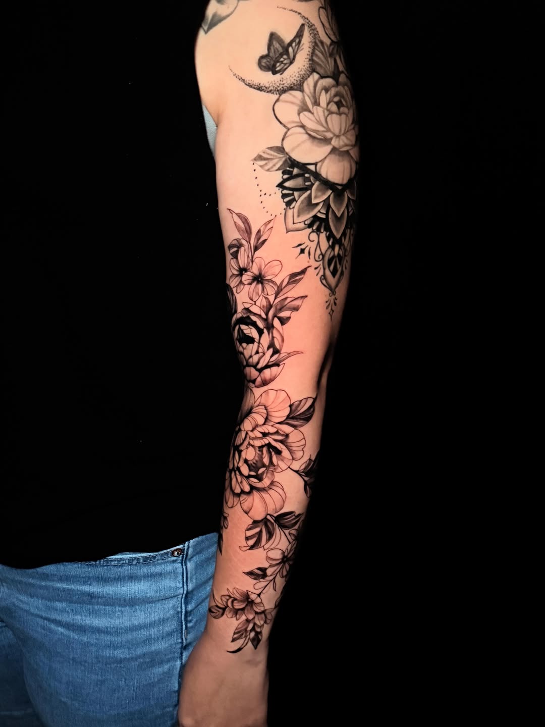 Tattoo by @justnic_ink13 — black_and_grey, ornamental