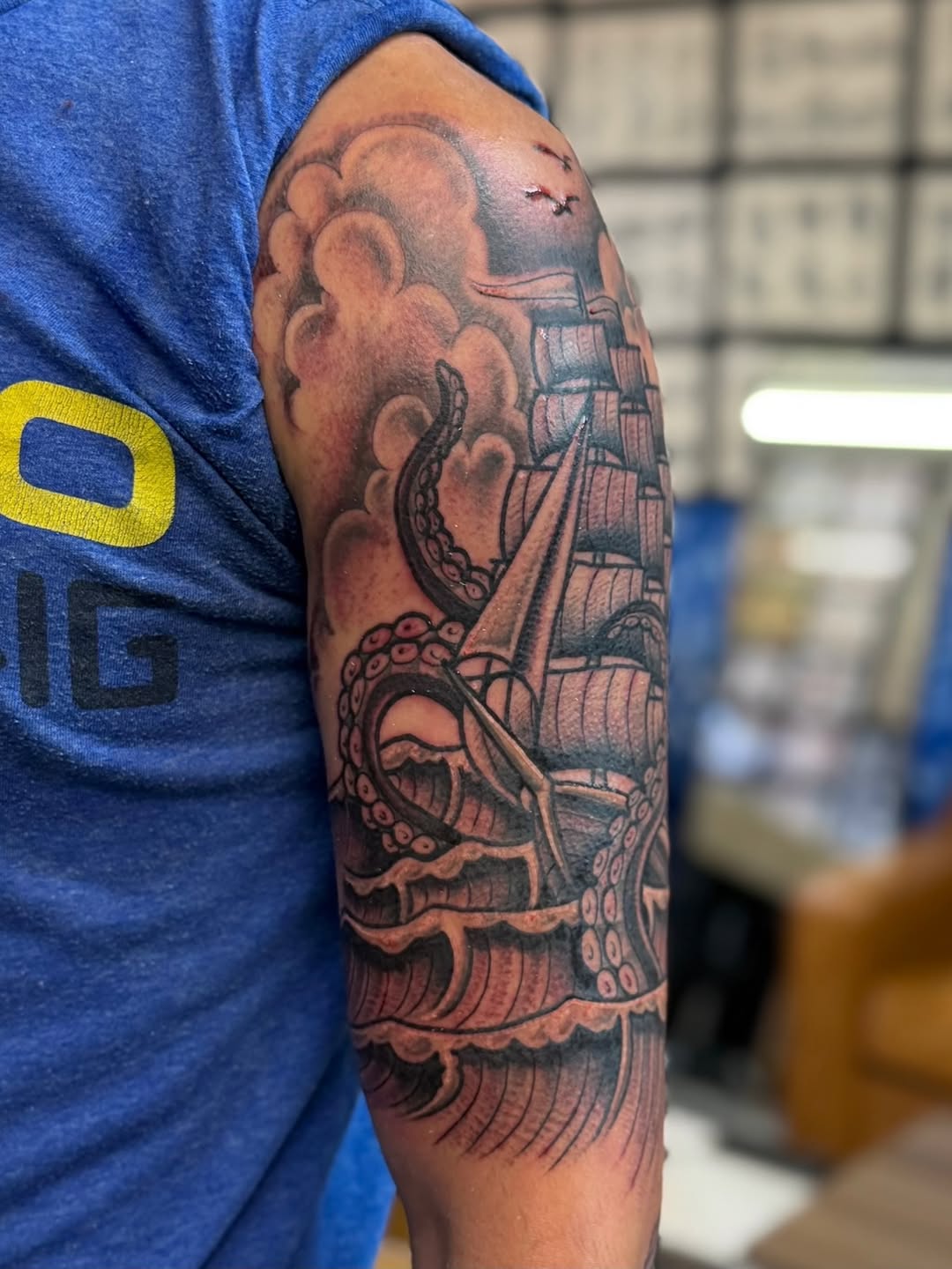 Tattoo by @dontattooer — black_and_grey, realism