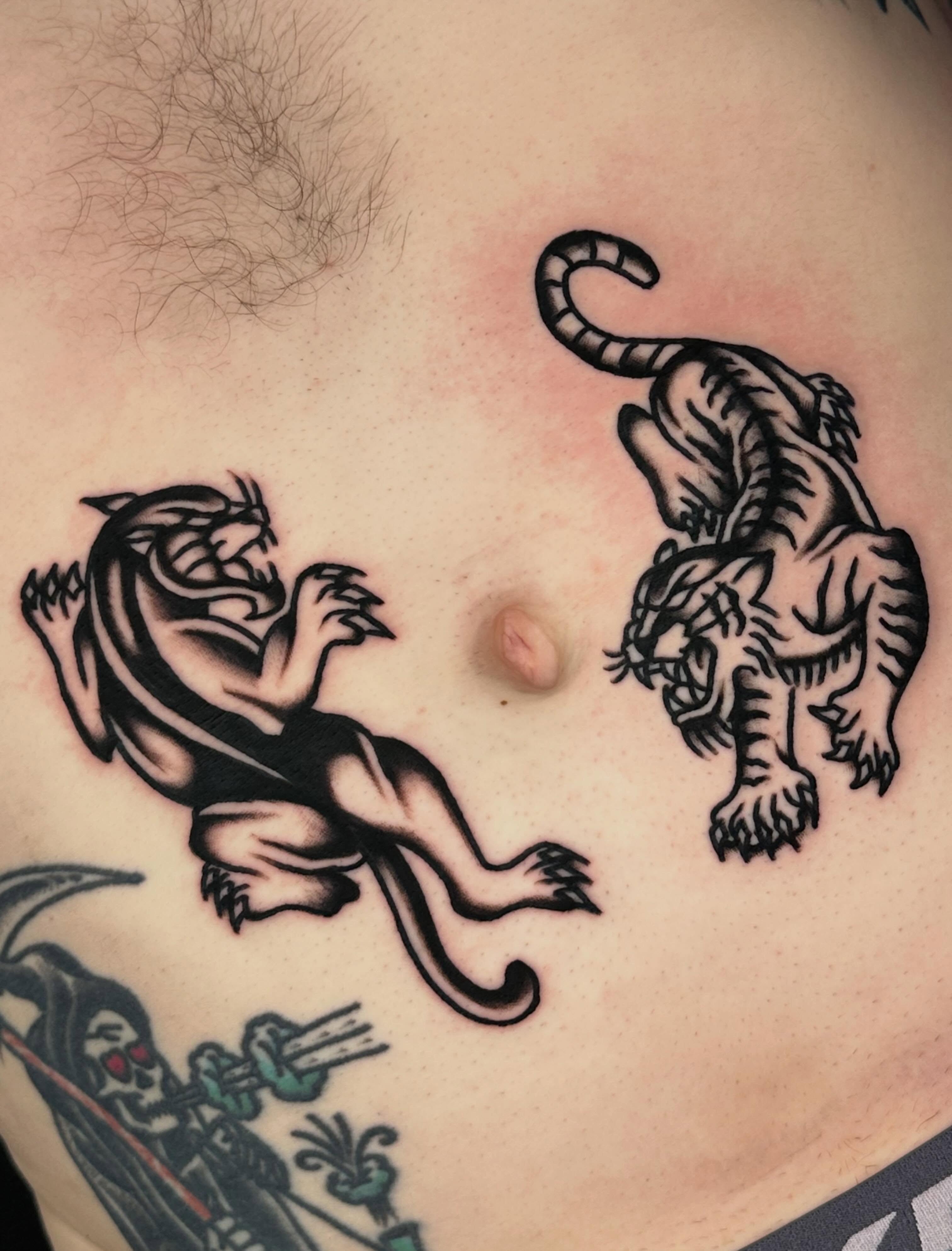 Tattoo by @koonta_tattoo — black_and_grey