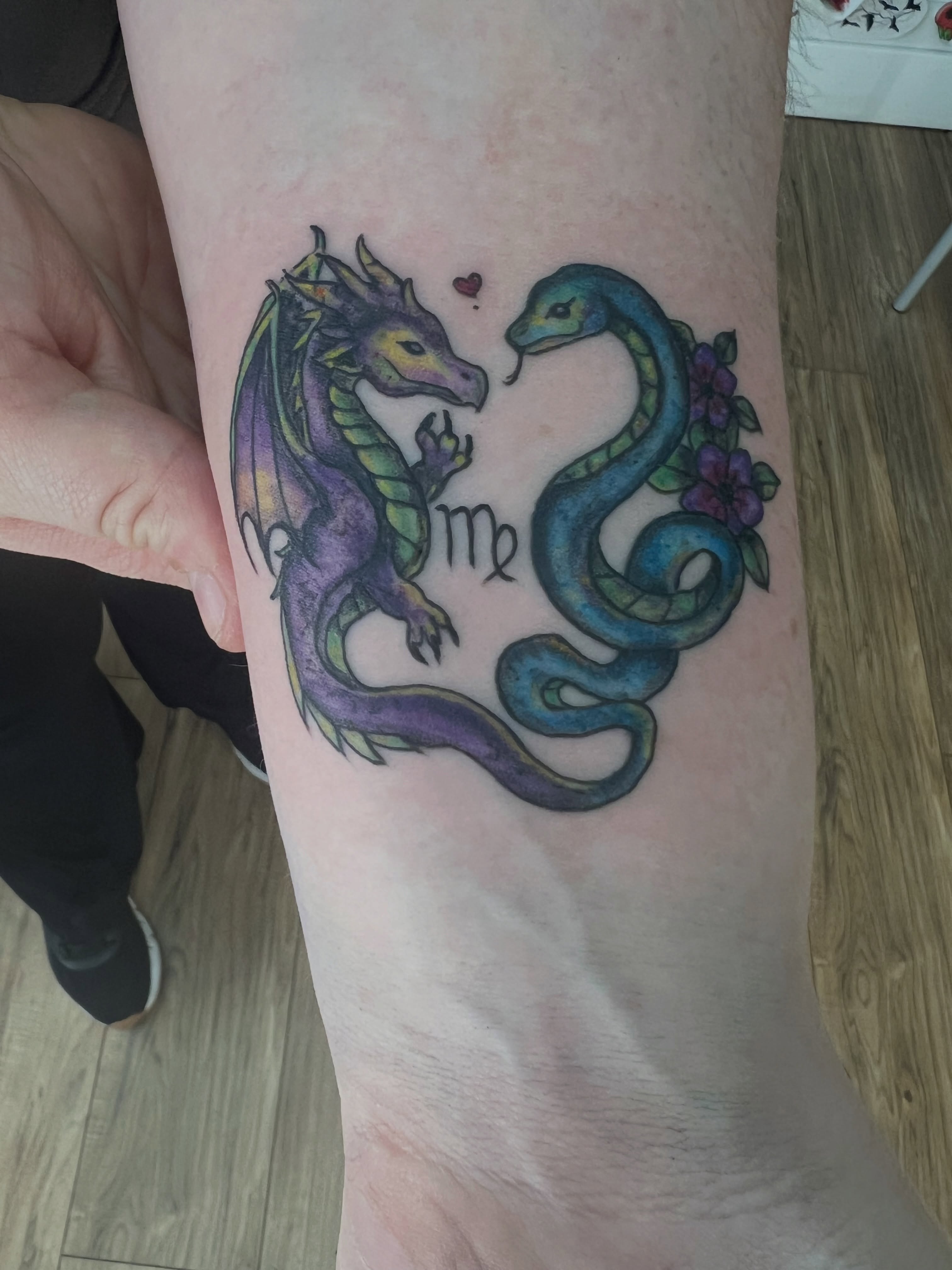 Tattoo by @conniewestgatetattoos — dotwork, realism