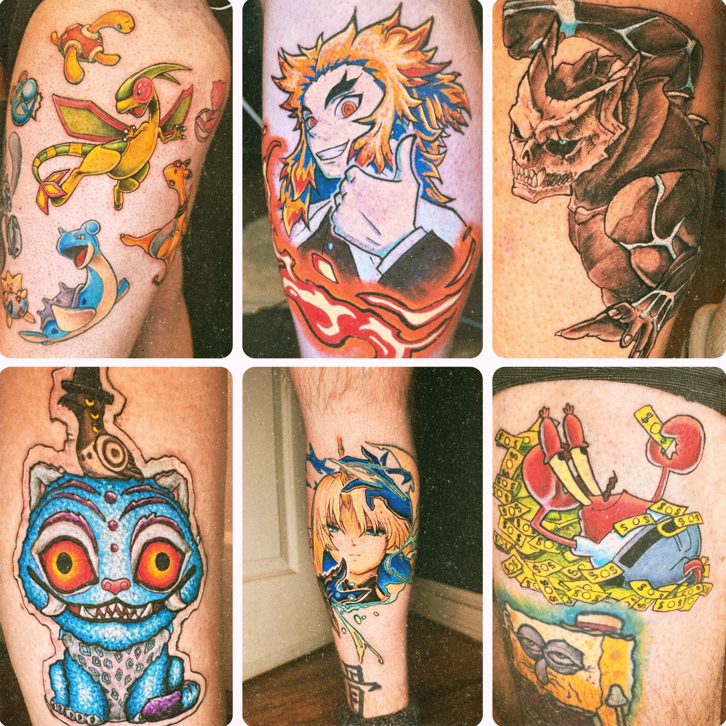 Tattoo by @eric_inks — anime, dotwork