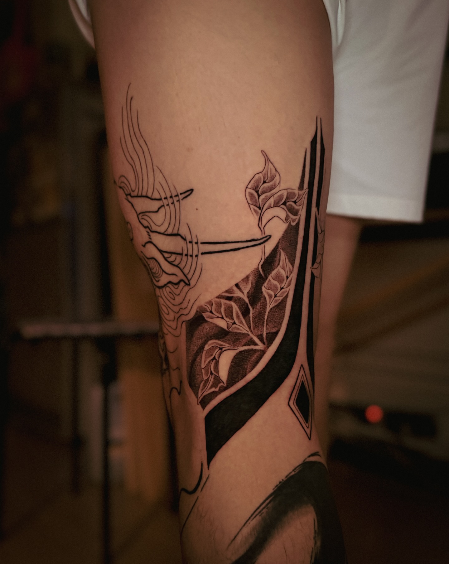 Tattoo by @marytattooing — black_and_grey