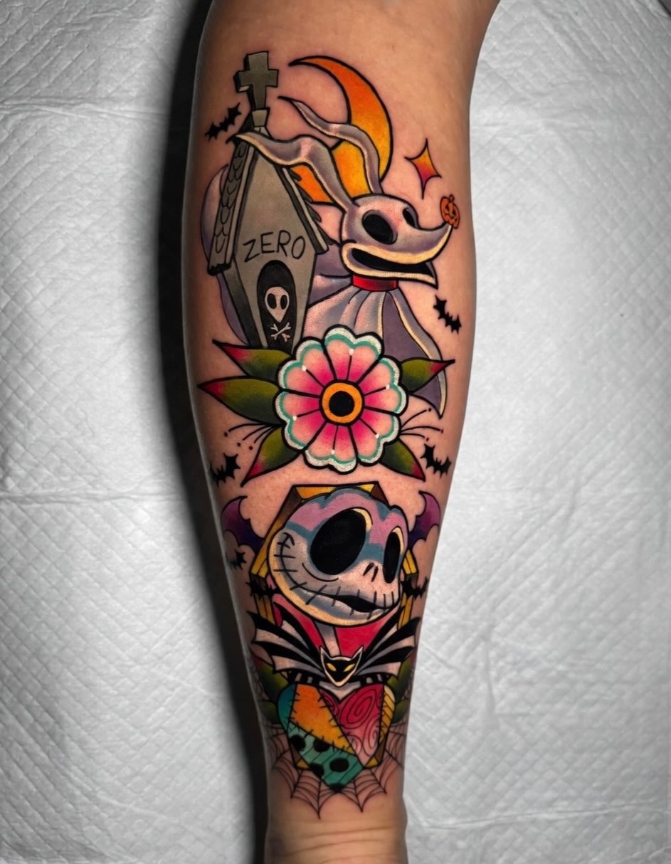 American traditional tattoo on the forearm by Tattoo Bam Bam