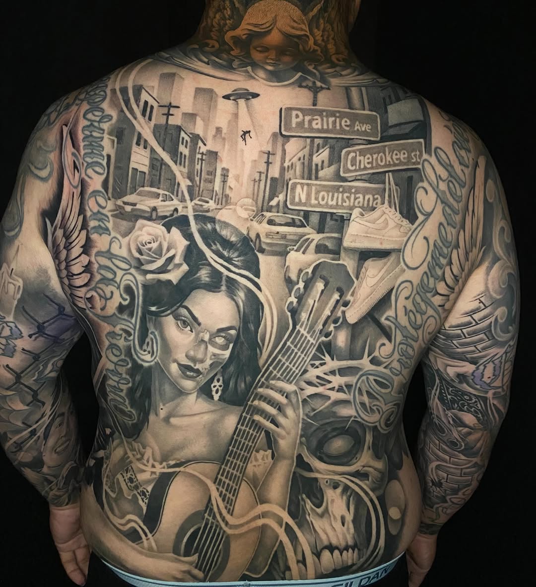 Tattoo by @ink2flesh — black_and_grey, realism