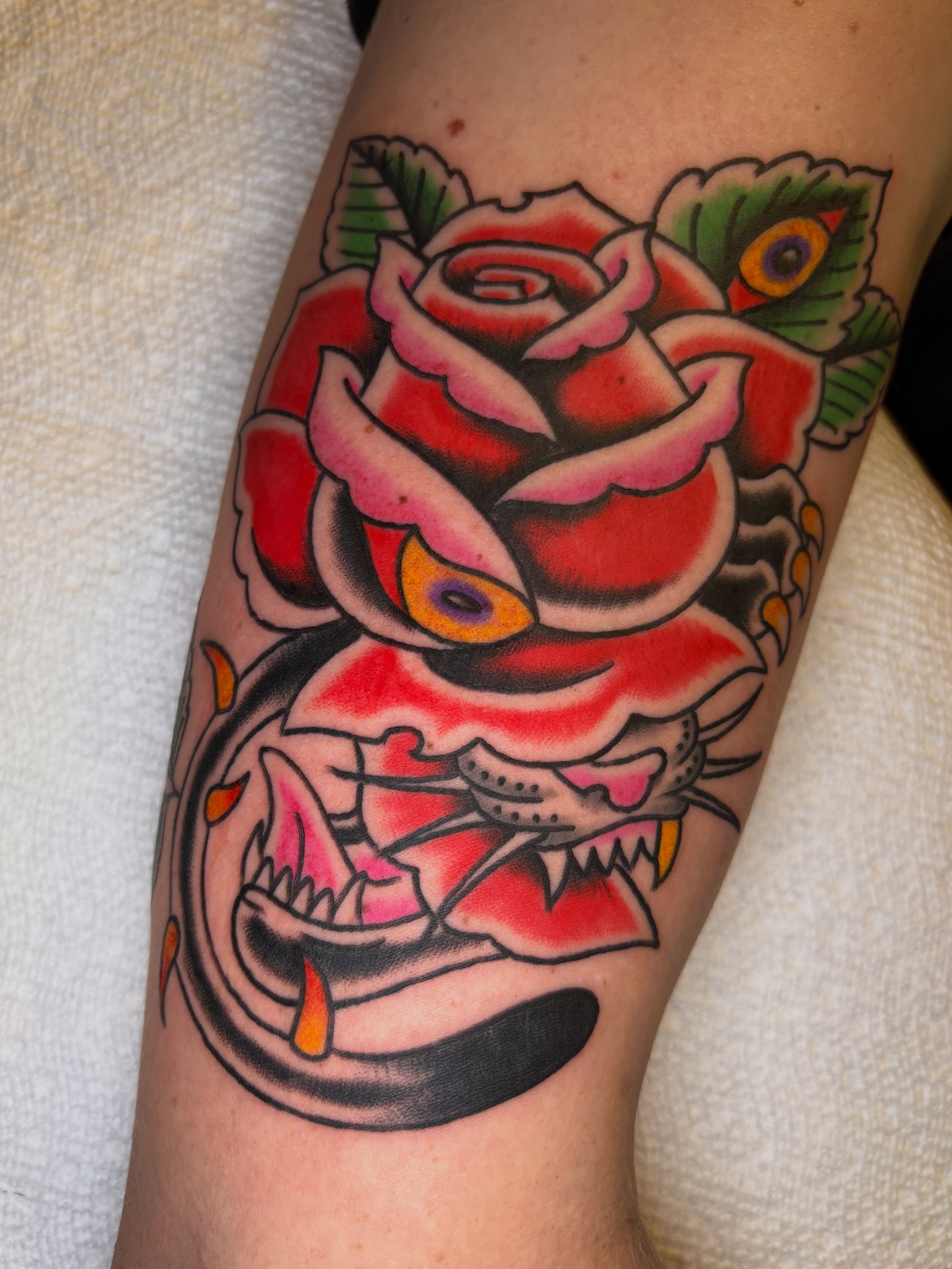 Tattoo by @trevorklohrtattoos — american_traditional, neo_traditional