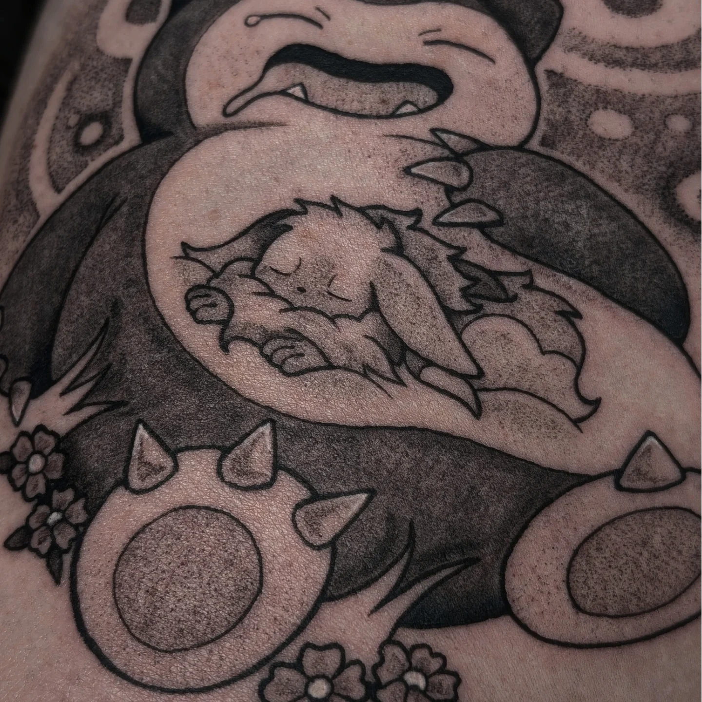 Tattoo by @matchashojo — black_and_grey