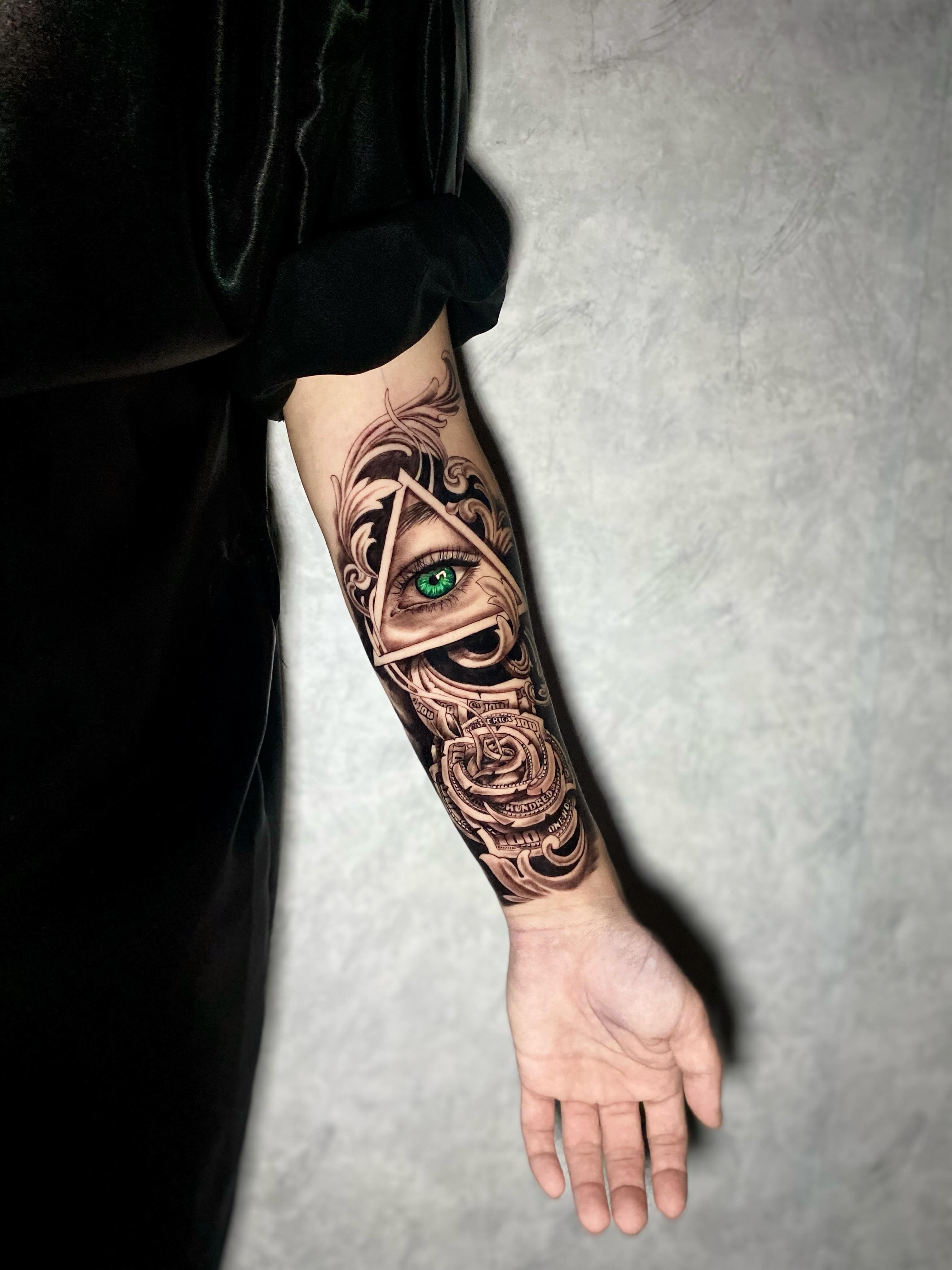 Tattoo by @henrytuan88 — geometric, black_and_grey