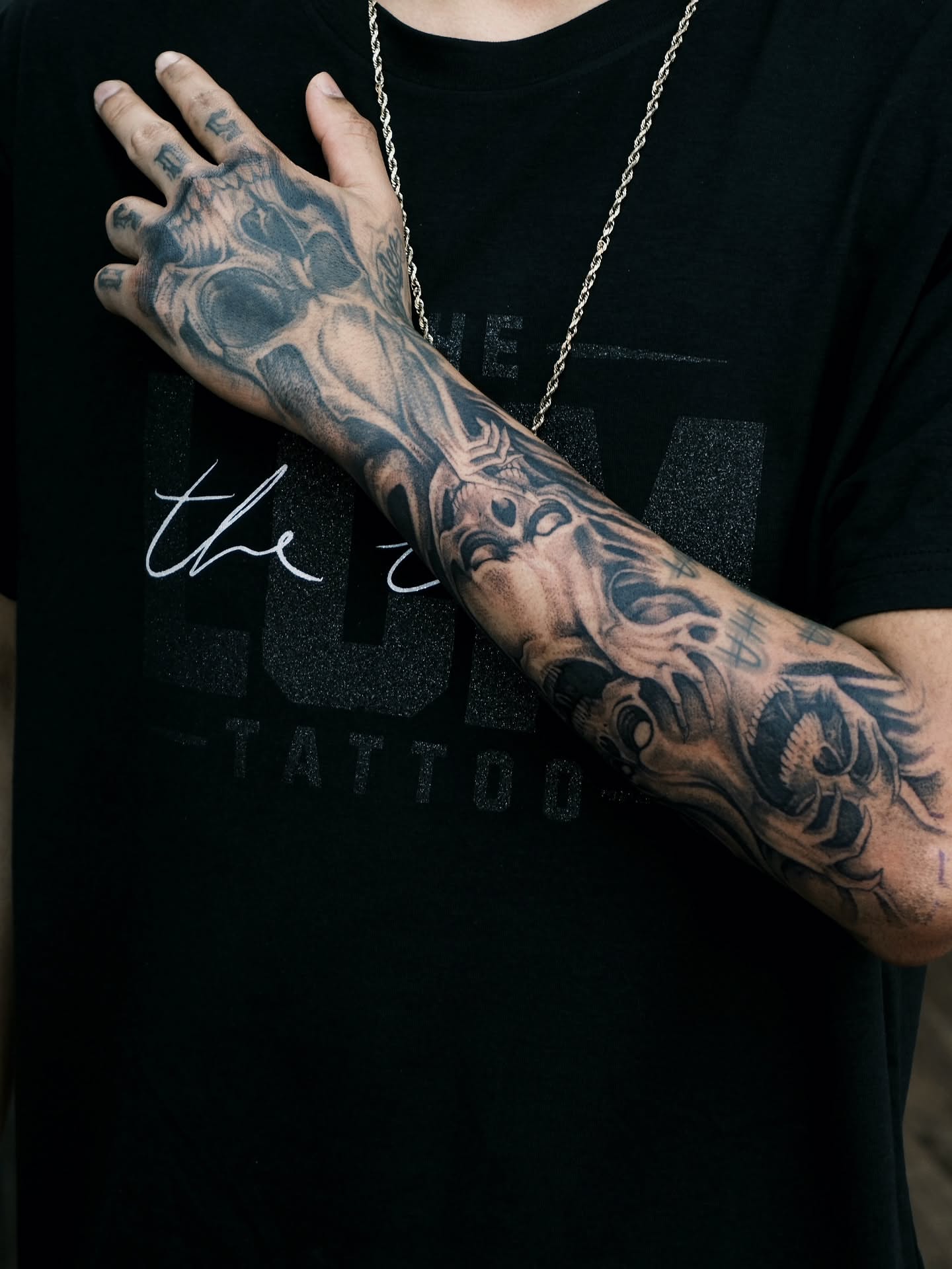 Tattoo by @krystersanchez — black_and_grey, realism