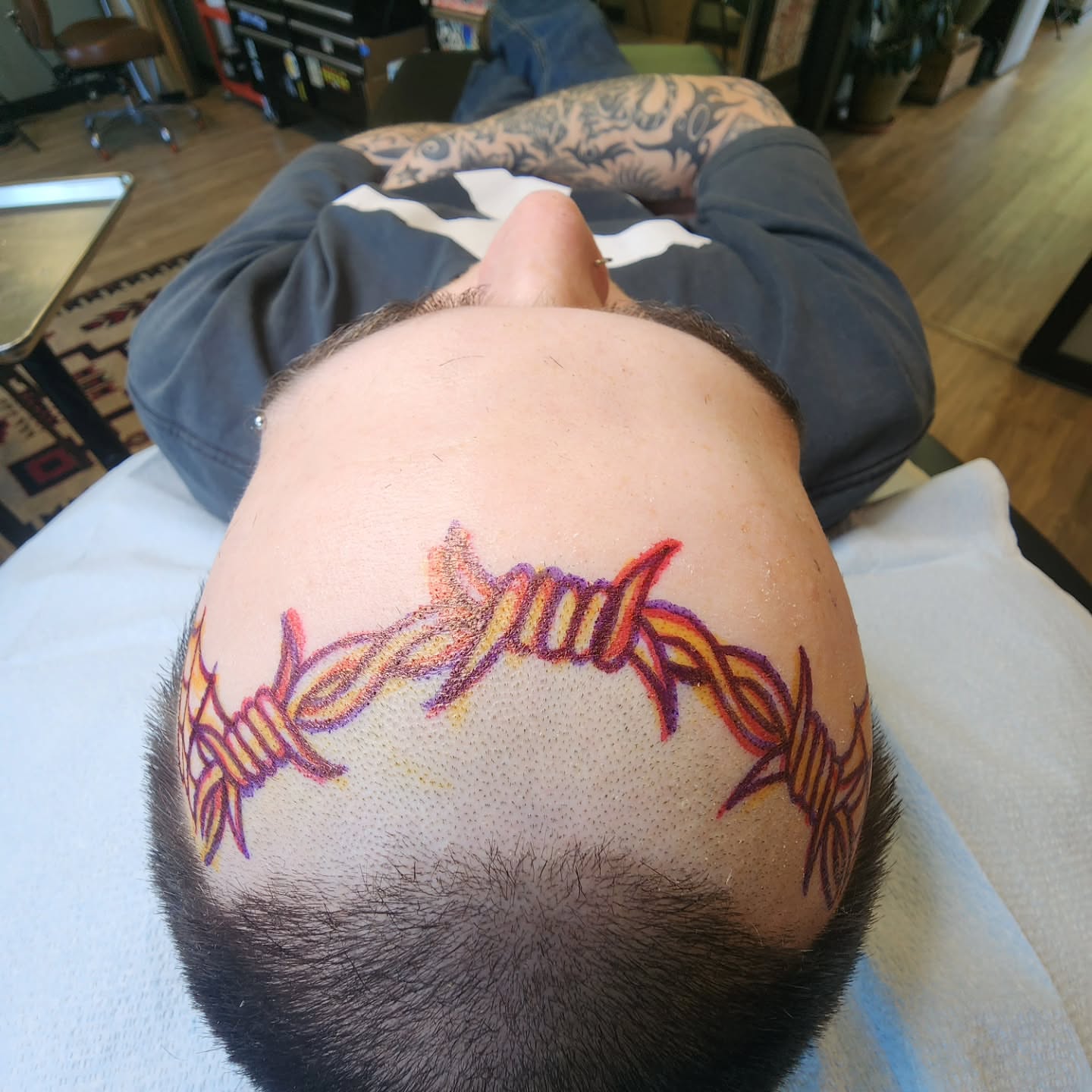Tattoo by @badnews.tattoos — dotwork