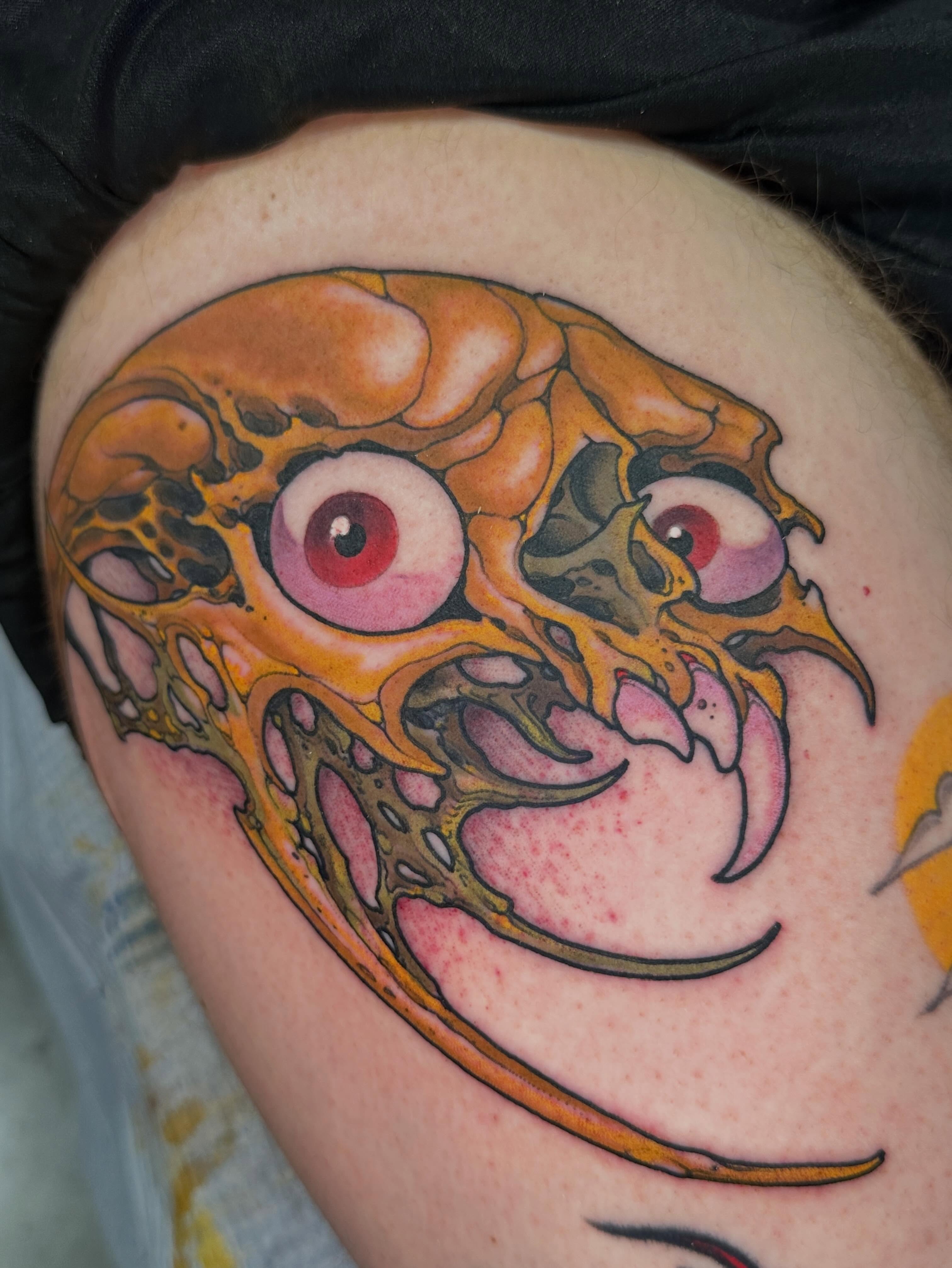 Tattoo by @r_goodkind — dotwork, surrealism