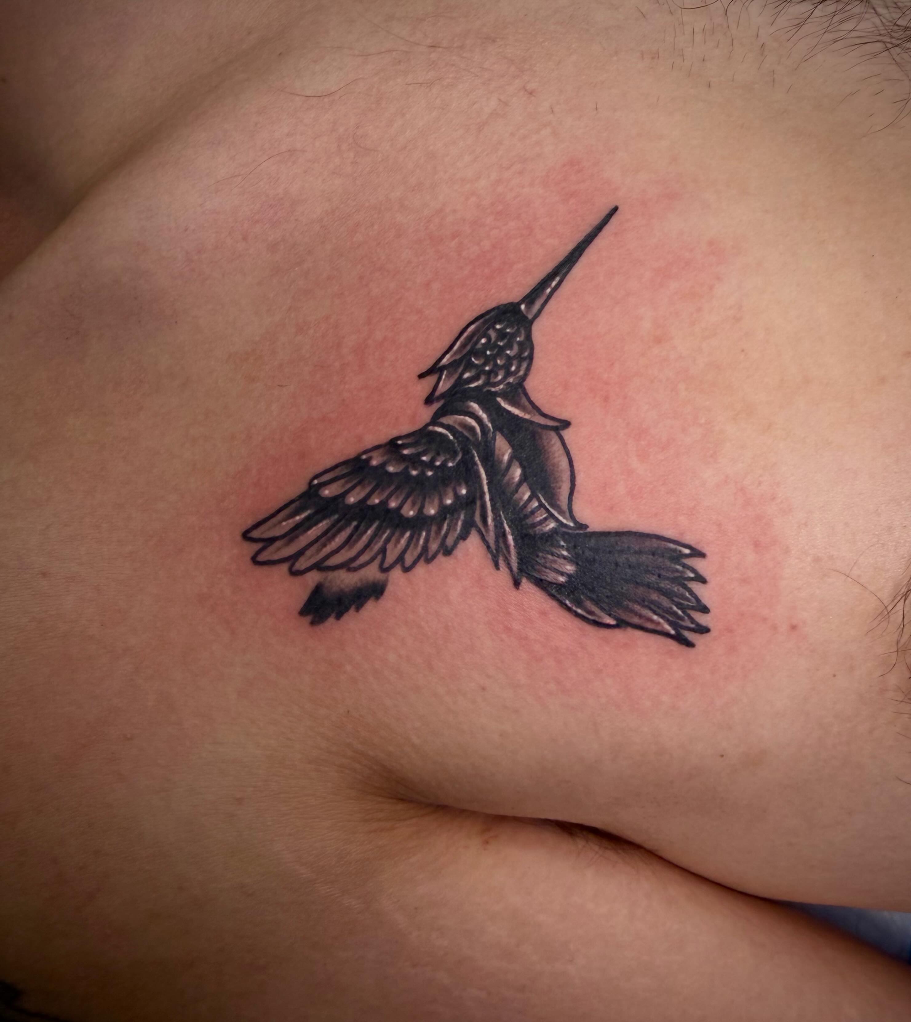 Tattoo by @electricladyink — black_and_grey