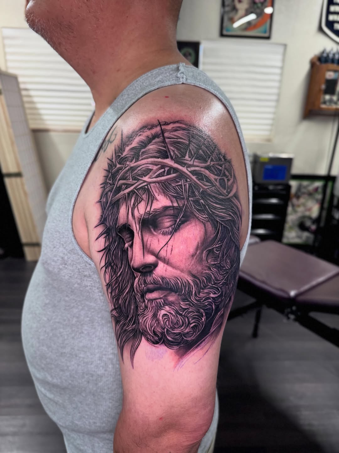 Tattoo by @chico_tx04 — realism, black_and_grey