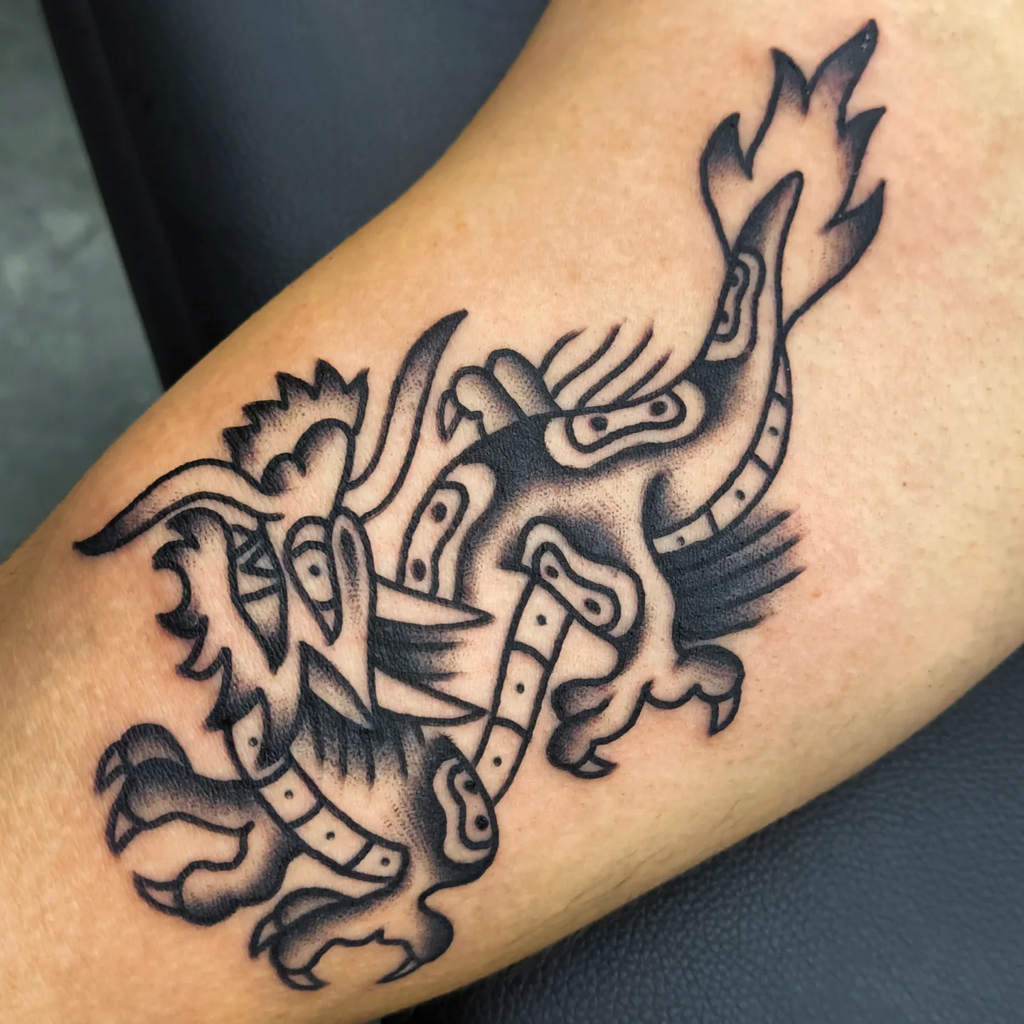 Tattoo by @pain_inks — black_and_grey