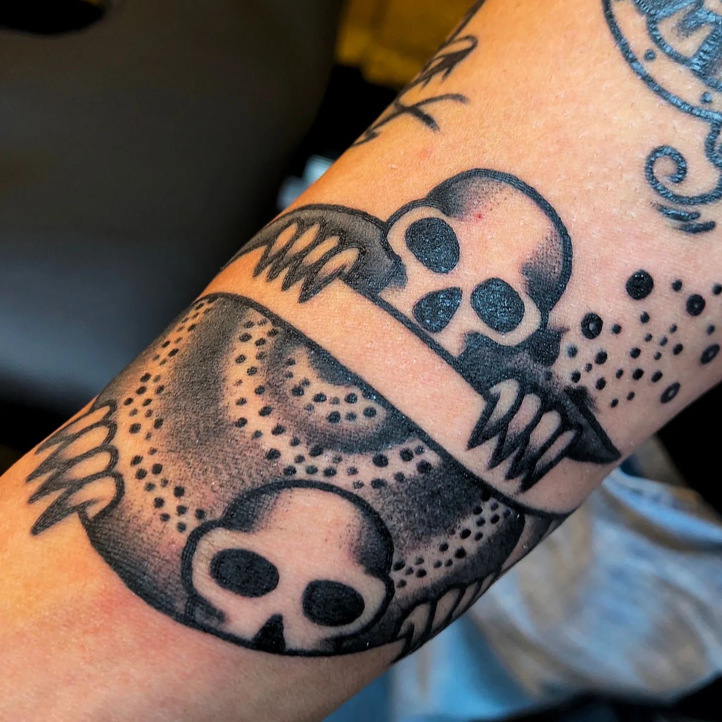 Tattoo by @pain_inks — dotwork