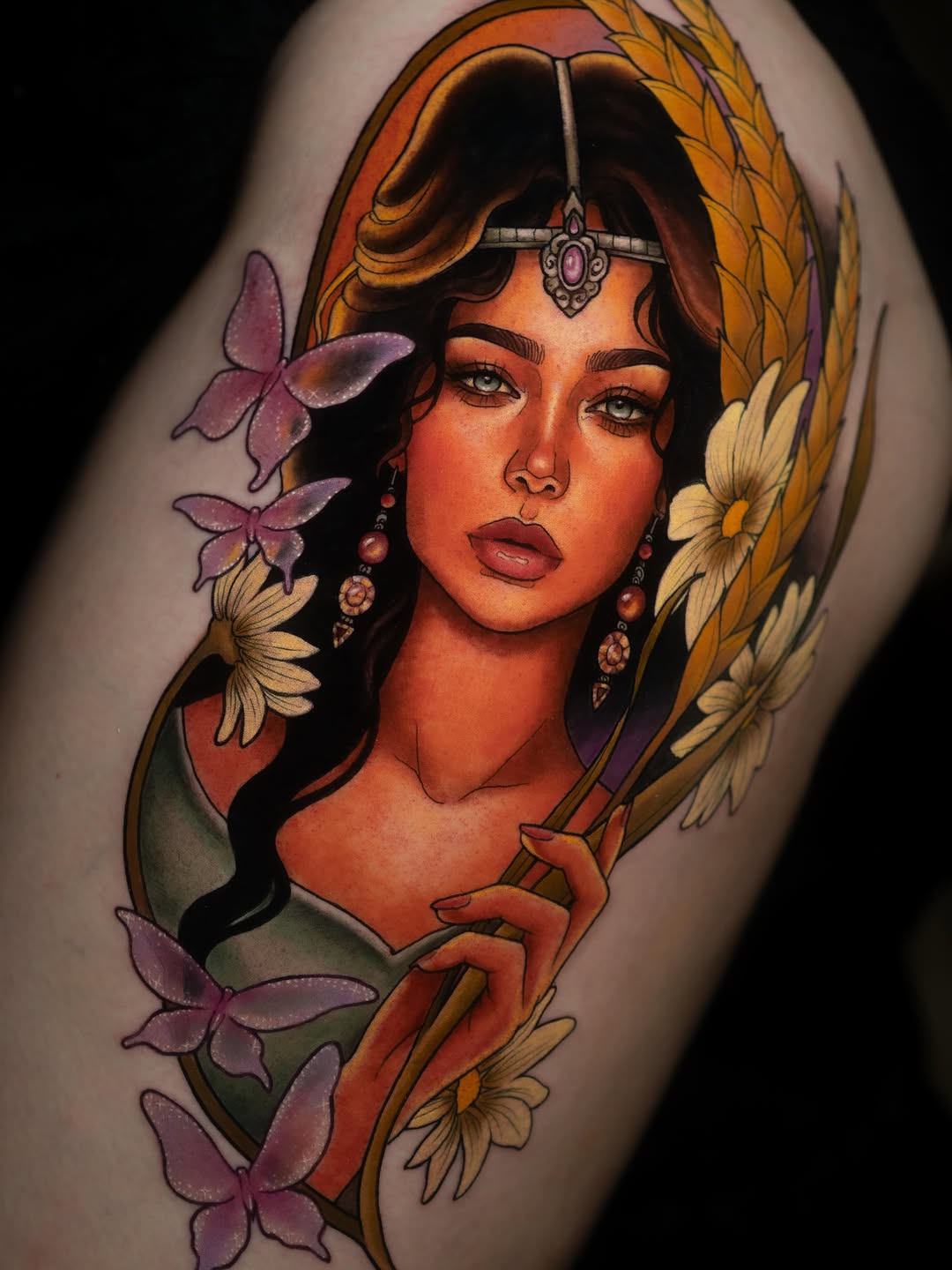 Tattoo work at Hocus Poke-Us Tattoo Convention 2026