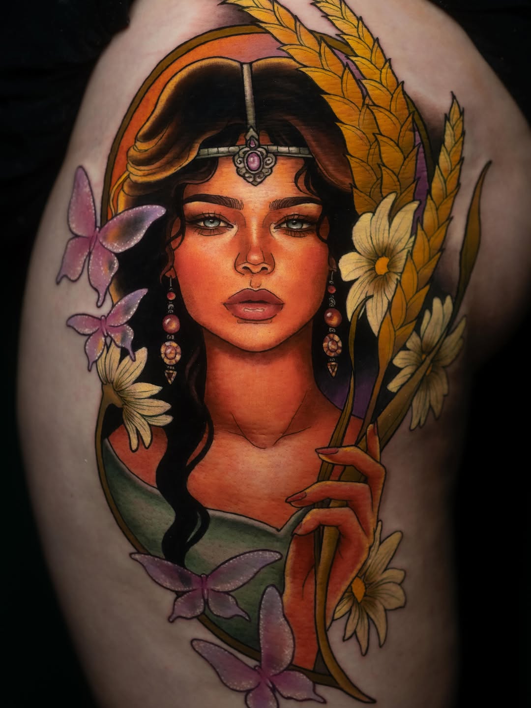 Tattoo work at Hocus Poke-Us Tattoo Convention 2026