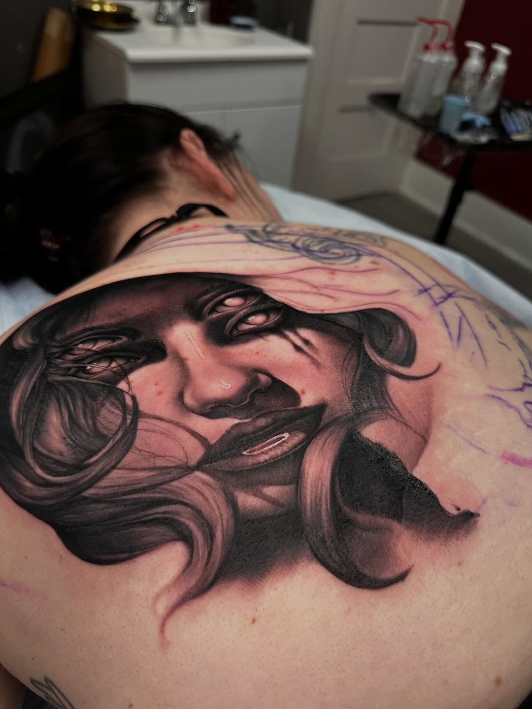 Tattoo by @getchucked13 โ realism, black_and_grey