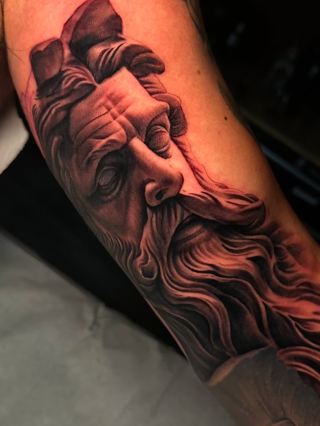 Tattoo by @getchucked13 โ realism, black_and_grey
