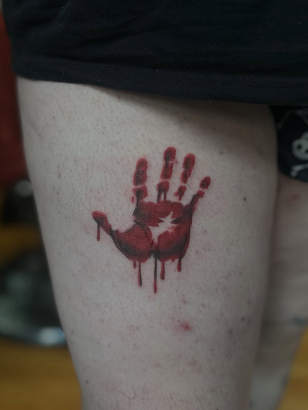 Tattoo by @rad.bananza — realism, black_and_grey