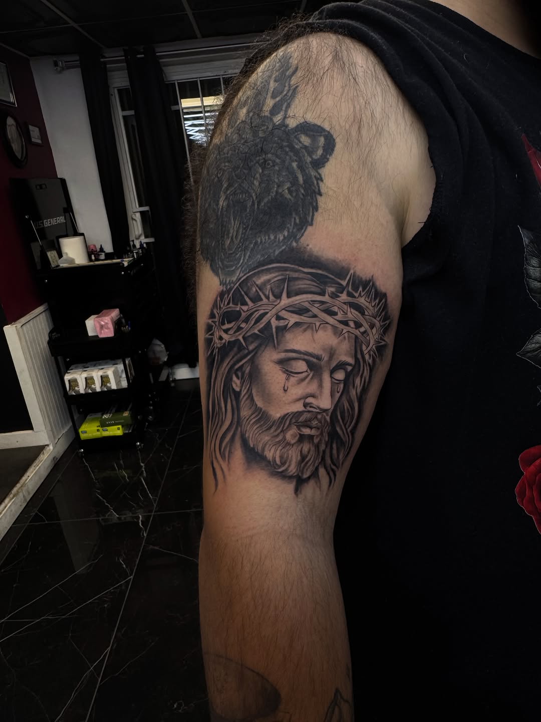 Tattoo by @prettypixieink_ β realism, black_and_grey