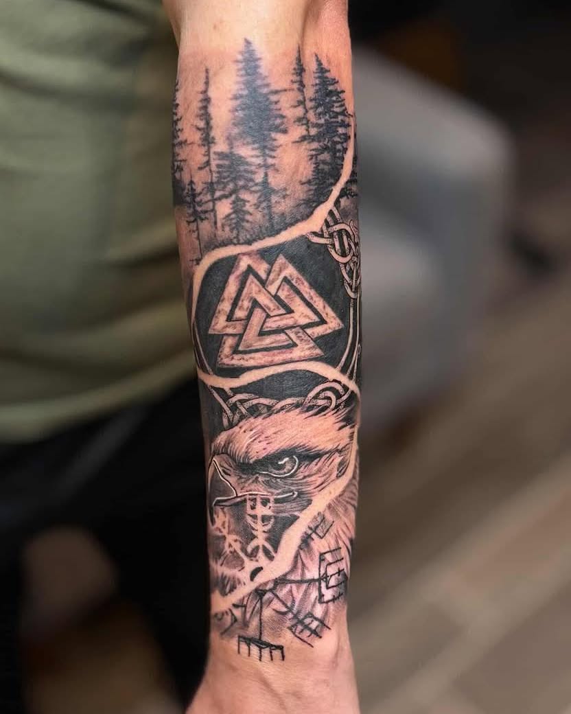 Tattoo by @sadistic_artist537 — black_and_grey, realism