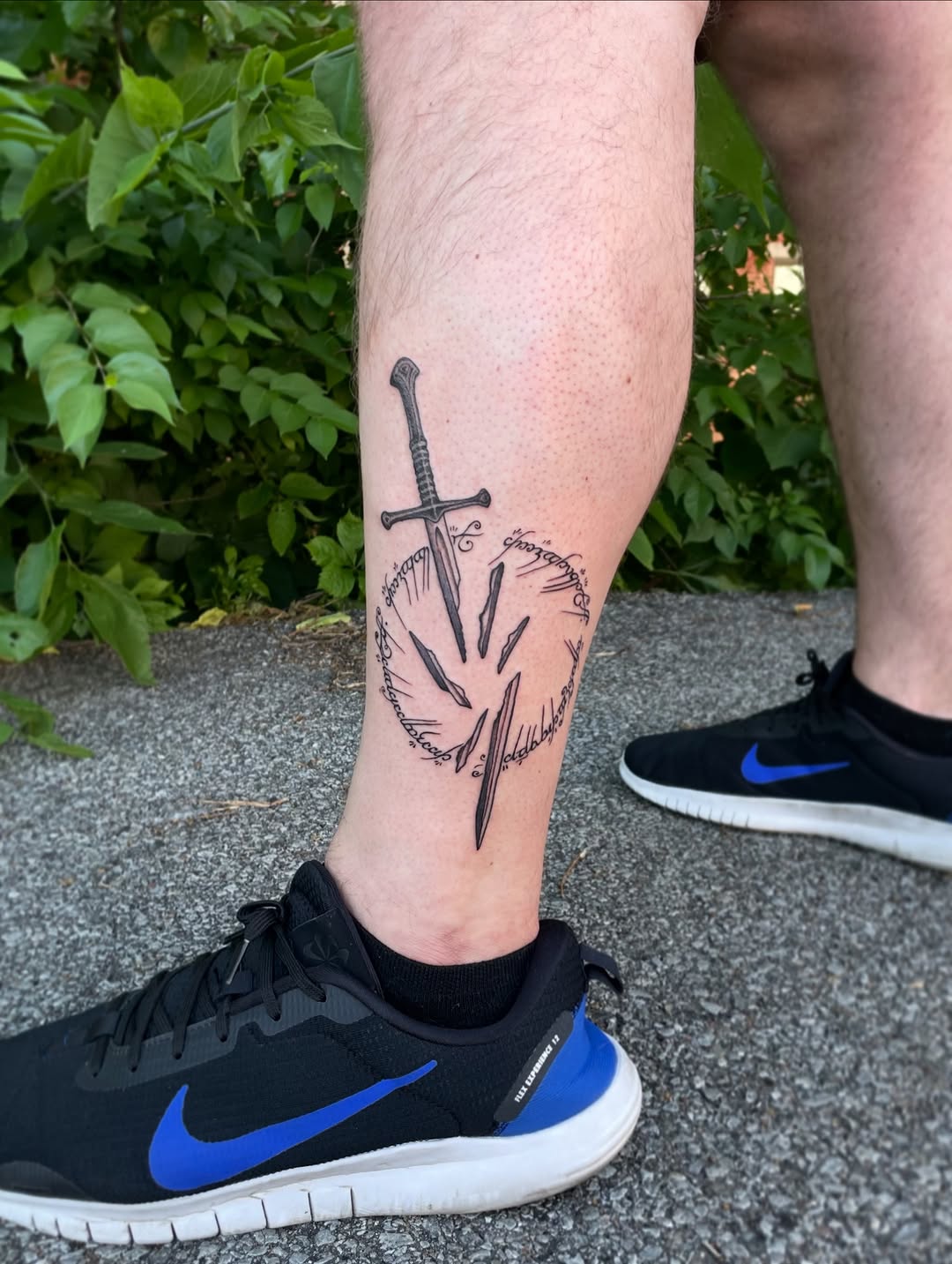 Tattoo by @livcassinelli โ lettering_script, black_and_grey