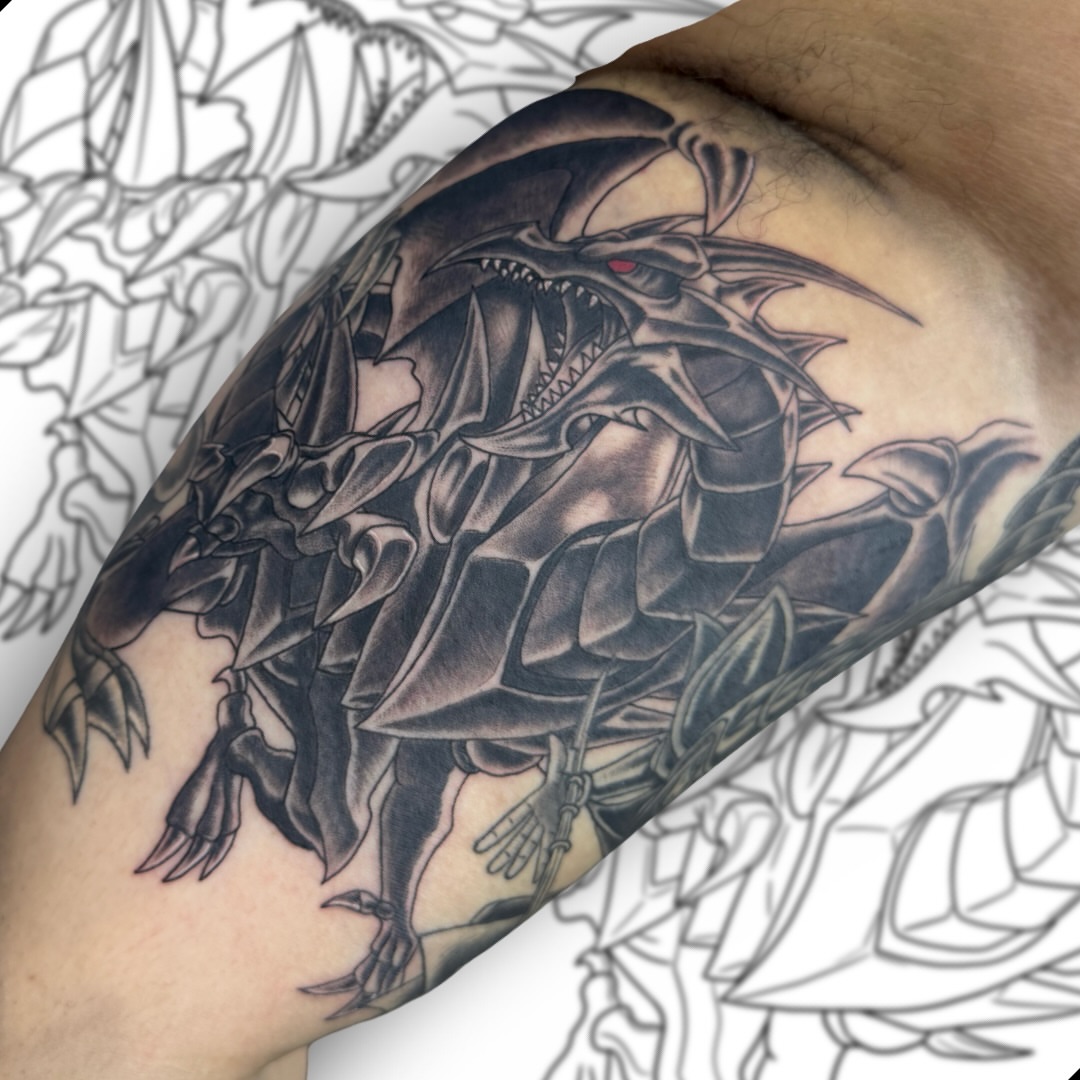 Tattoo by @tattooedbyvicc — black_and_grey, realism
