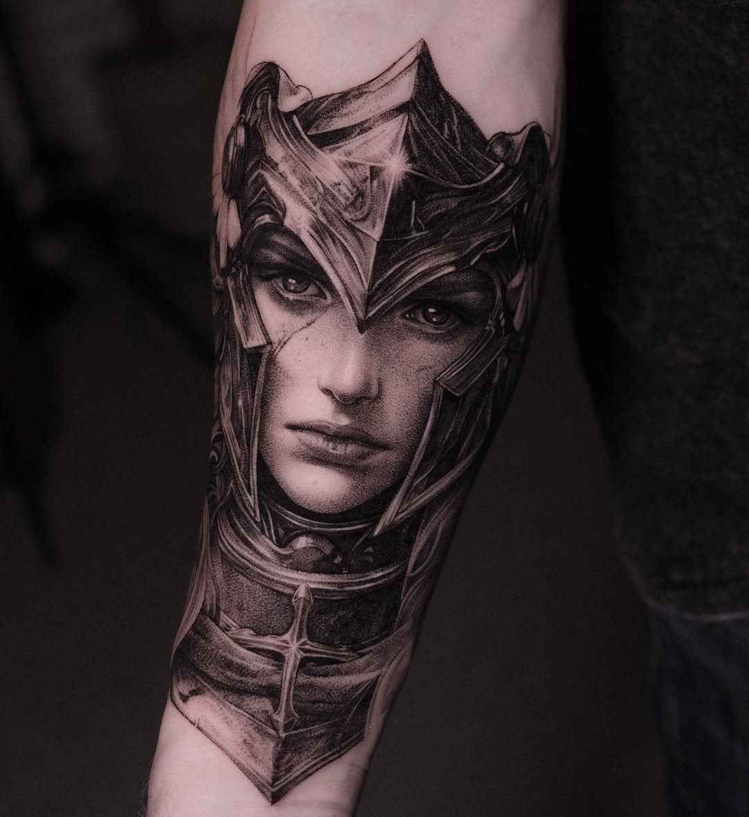 Tattoo by @nabokanastasya — realism, black_and_grey