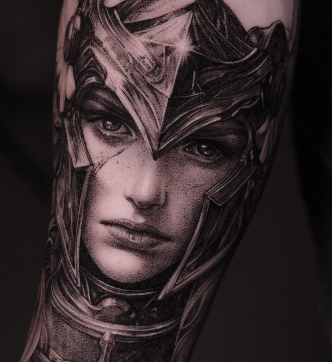 Tattoo by @nabokanastasya — realism, black_and_grey