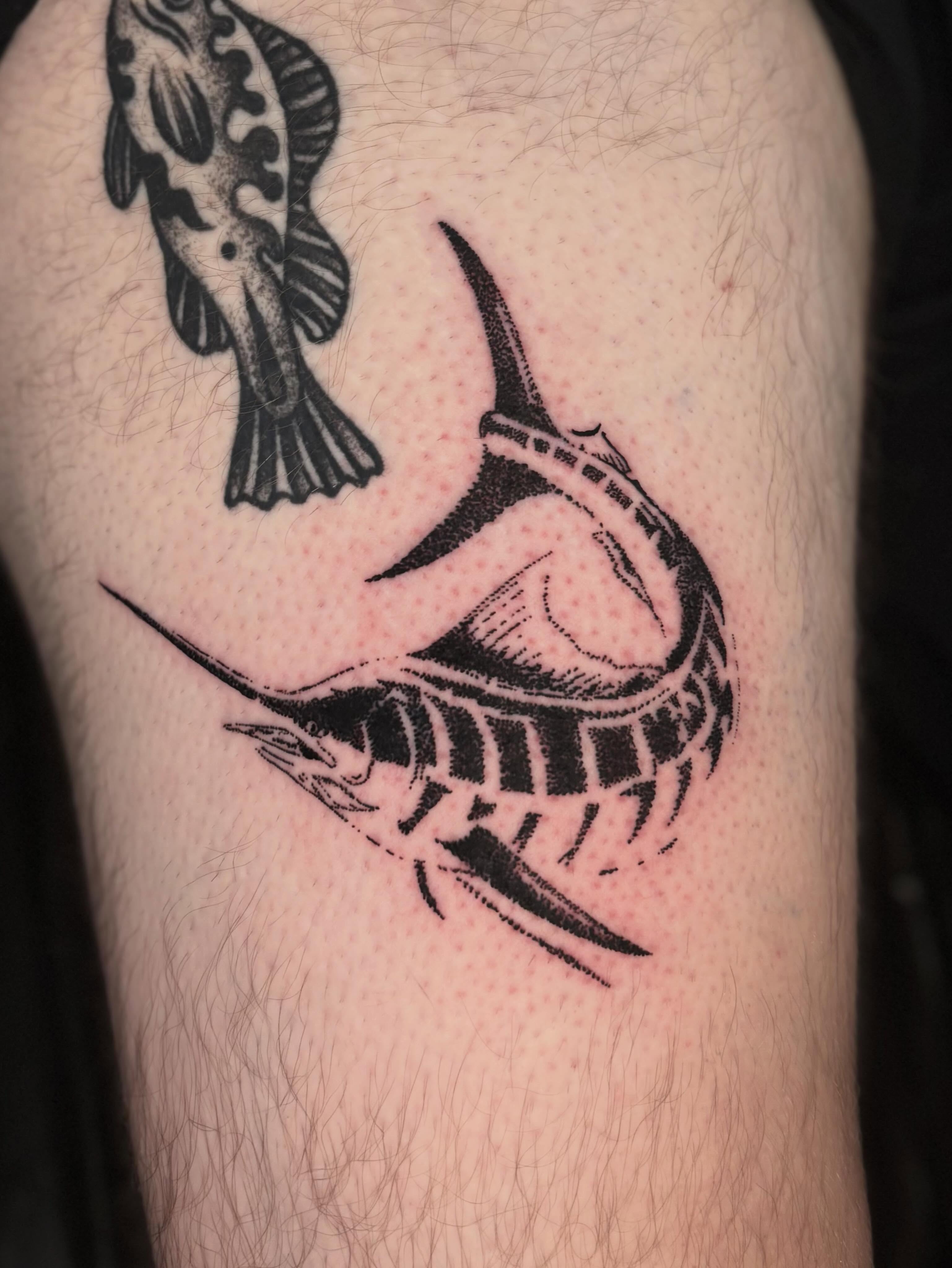 Tattoo by @threethornstattoo — black_and_grey