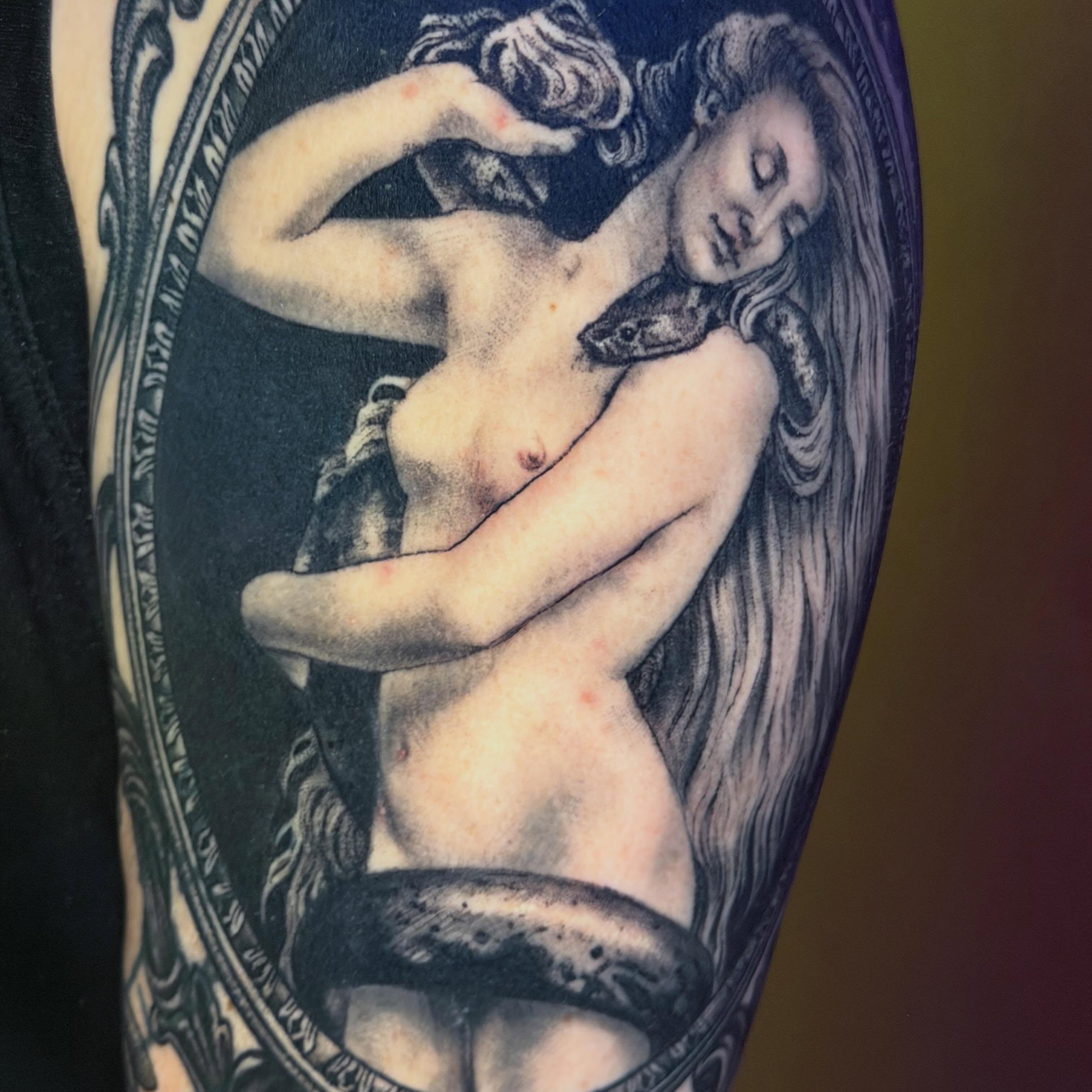 Tattoo by @hollimarieart — black_and_grey, realism