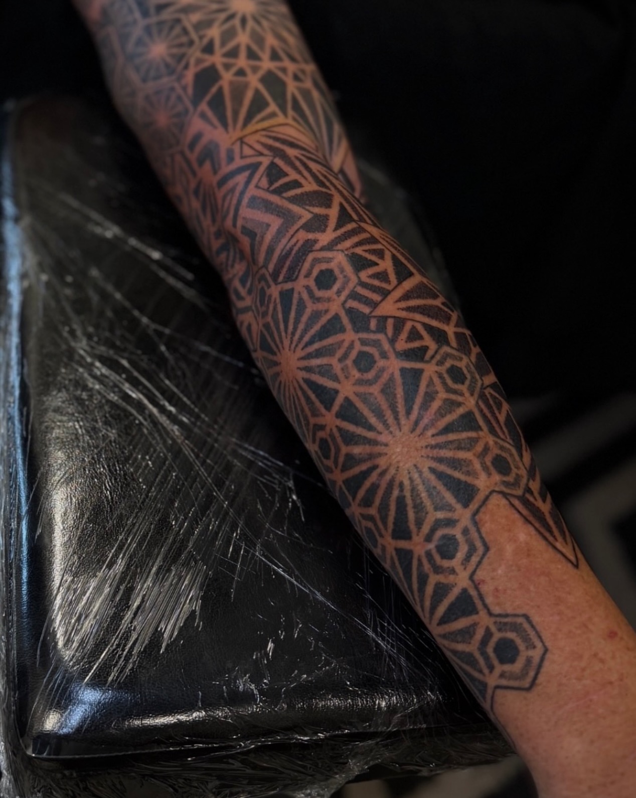 Tattoo by @rikkybobbytattoo — geometric