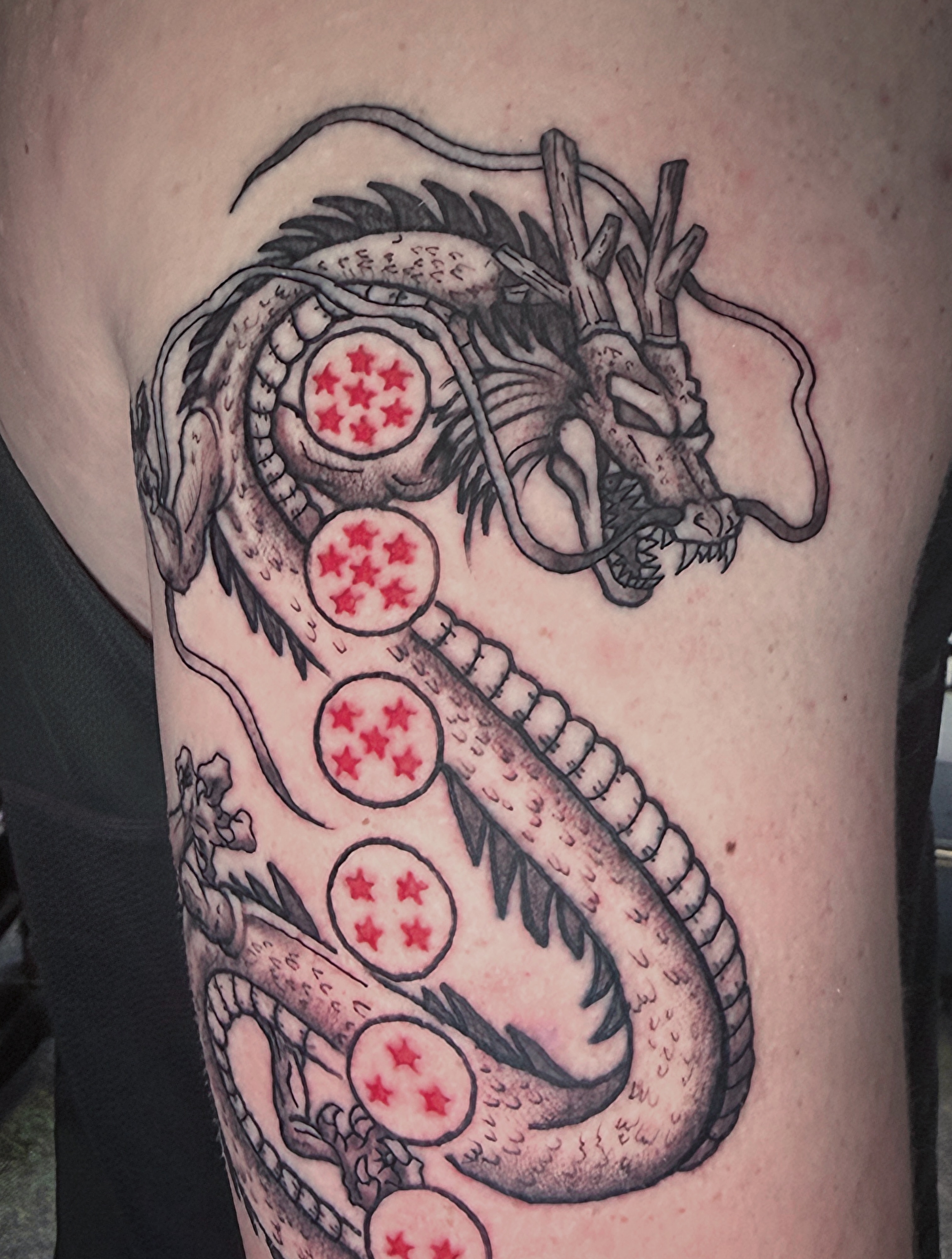 Tattoo by @tattoosbybrooks — american_traditional, dotwork