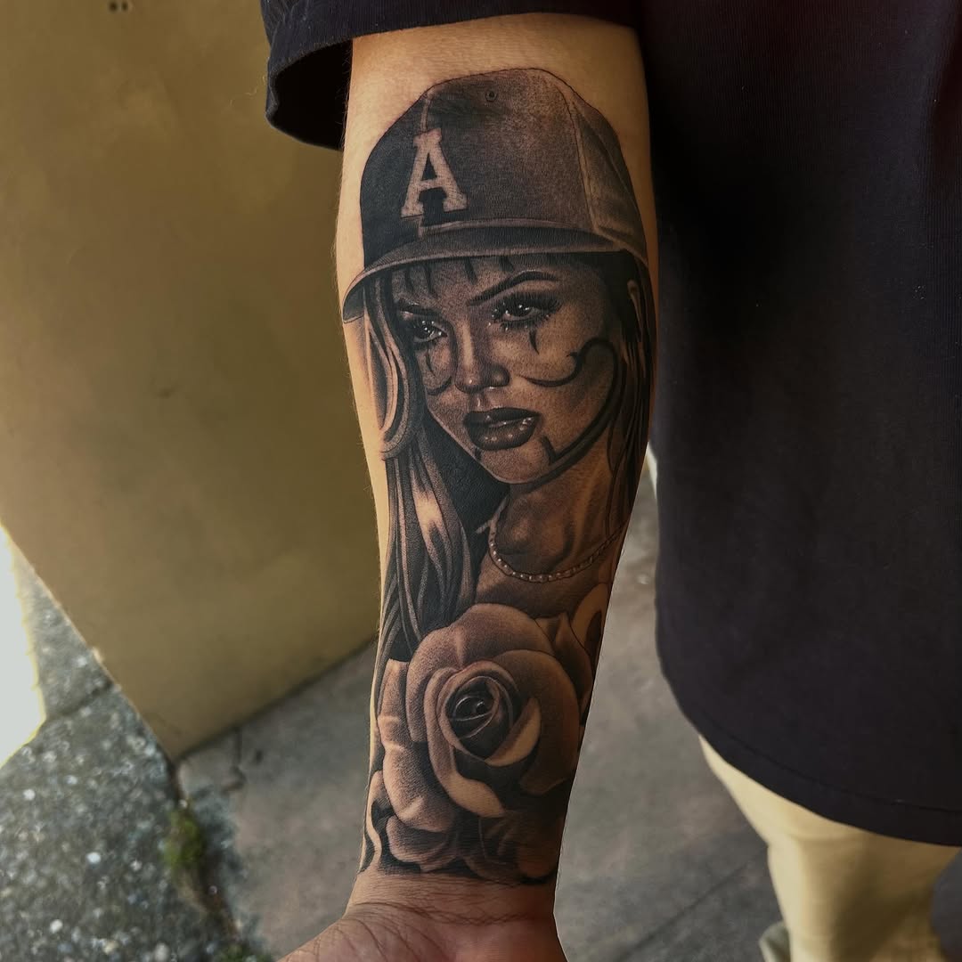 Tattoo by @acruz_707 — chicano, realism