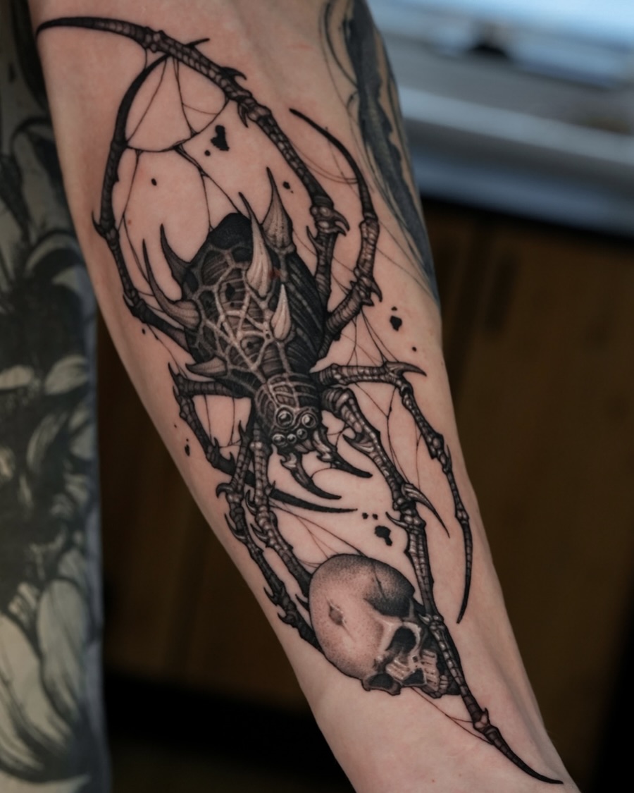 Tattoo by @apso_tattoo — dark_realism, blackwork