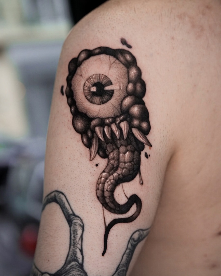 Tattoo by @apso_tattoo — black_and_grey, realism